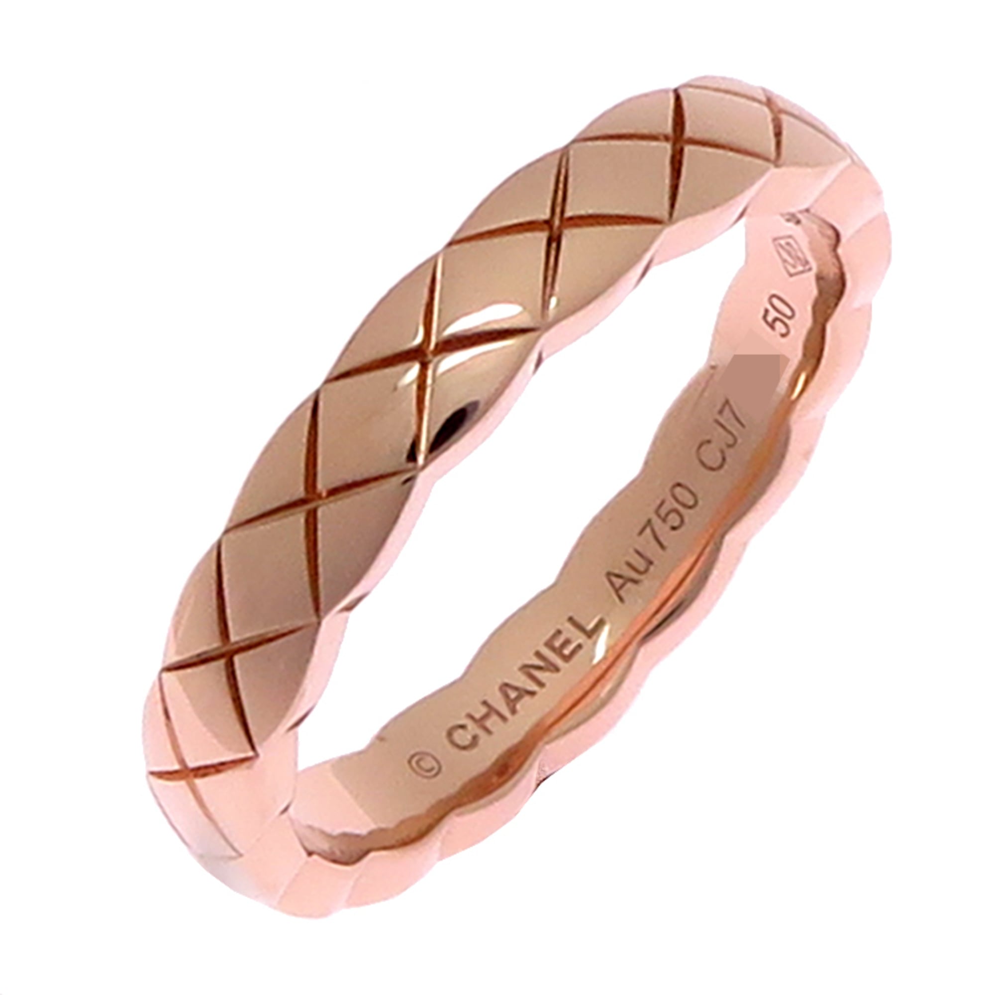 Chanel Pink Gold (18K) Band Ring (Pre-Owned)