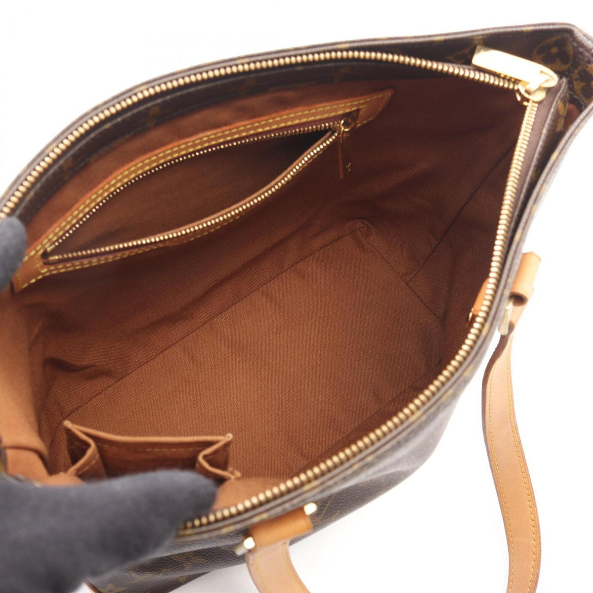 Louis Vuitton Brown Coated Canvas Pvc Monogram Leather Handbag Shoulder Bag (Pre-Owned)