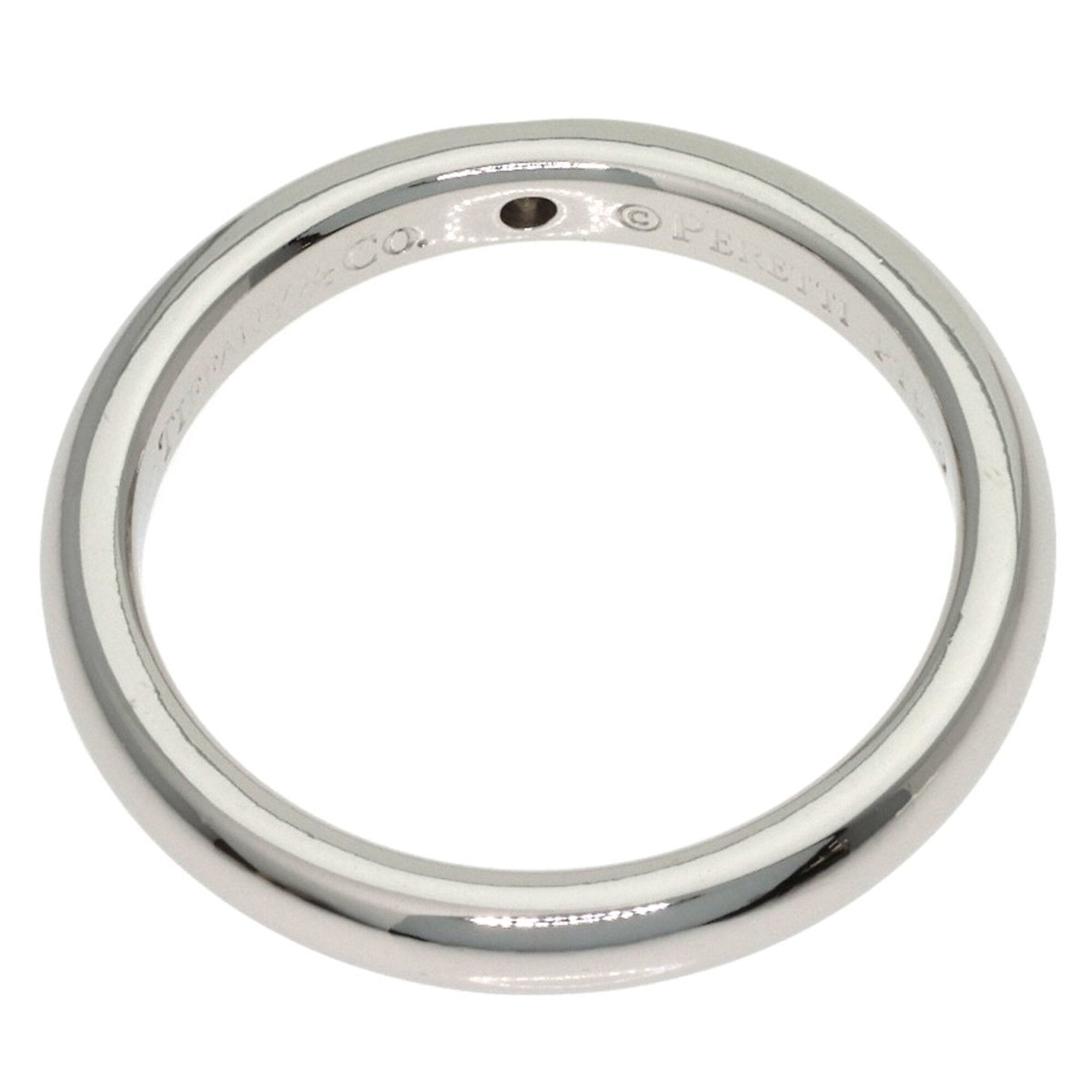 Tiffany Platinum Platinum 950 Band Ring (Pre-Owned)