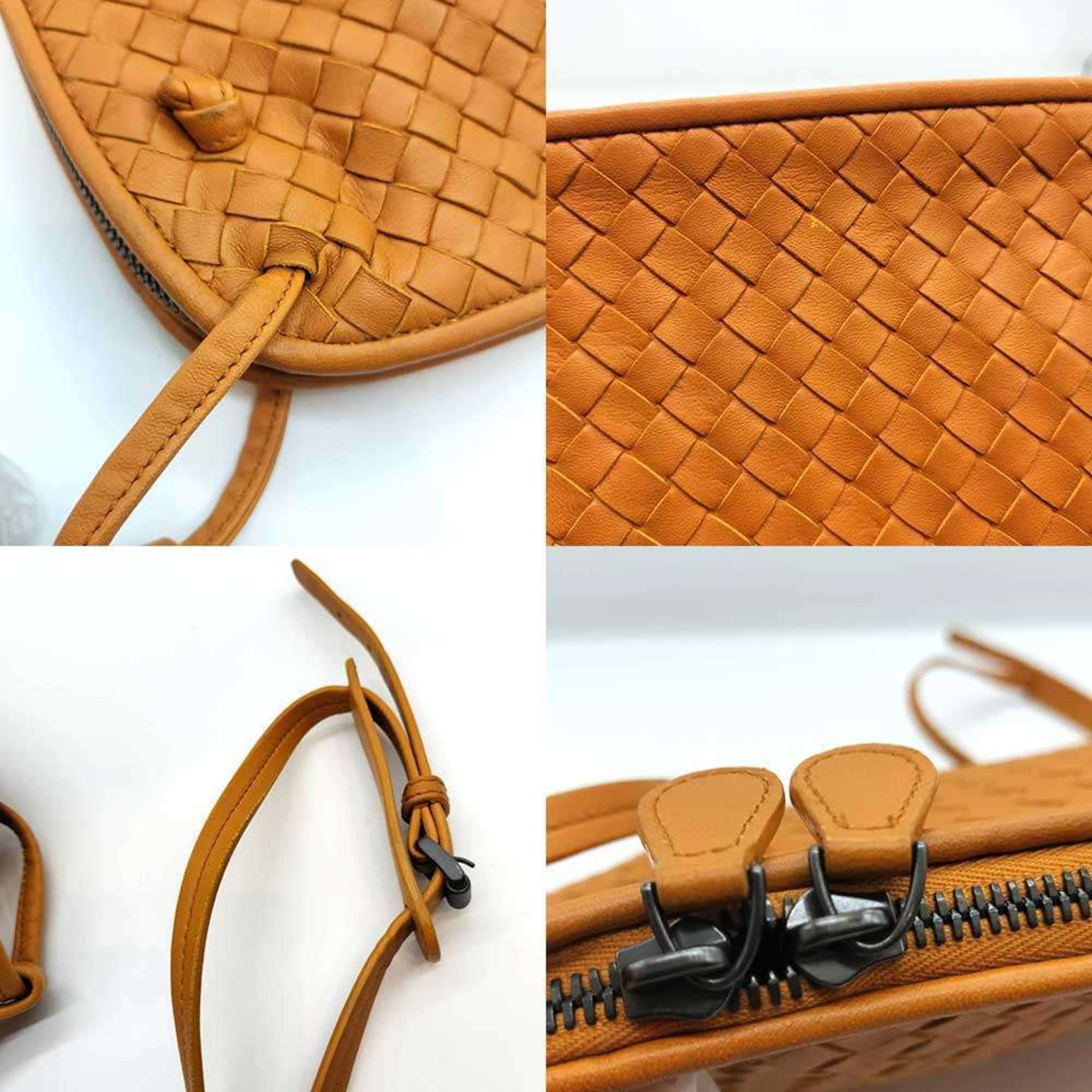 Bottega Veneta Intrecciato Brown Leather Shoulder Bag (Pre-Owned)