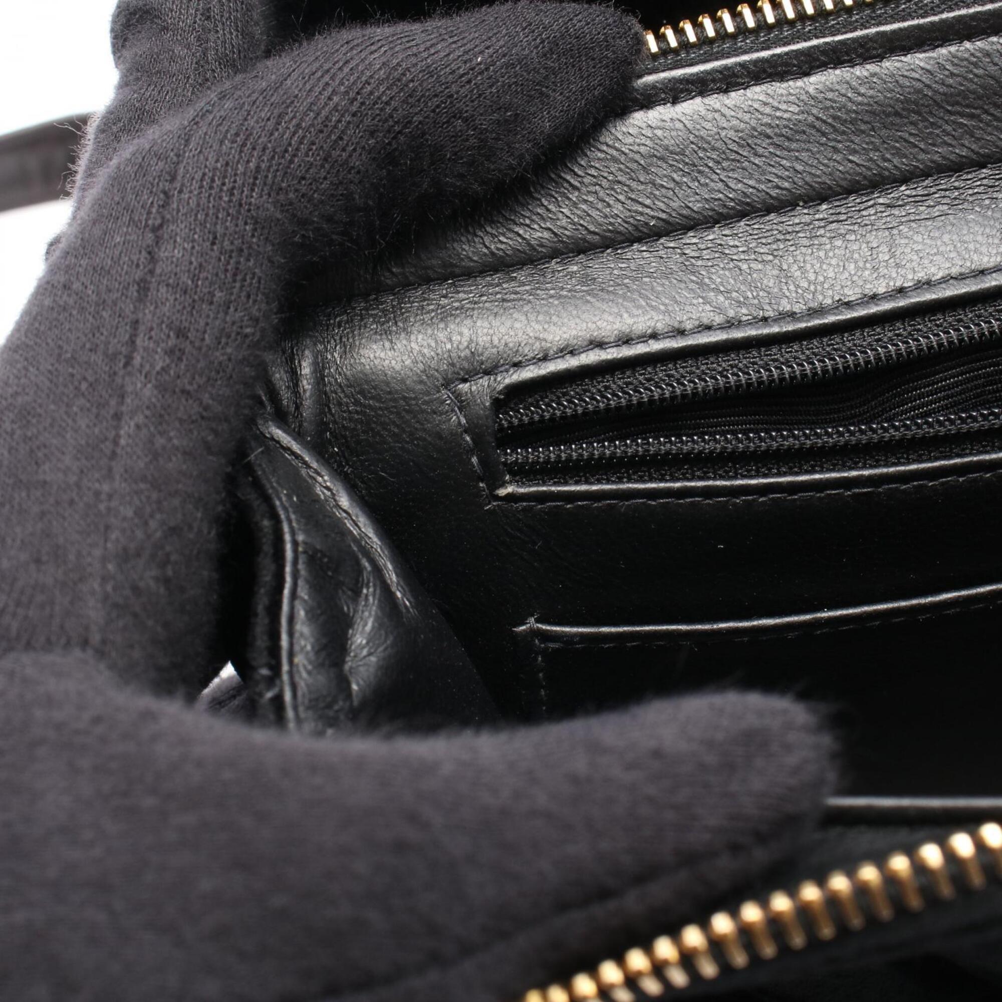Chanel Black Fabric Backpack Handbag (Pre-Owned)