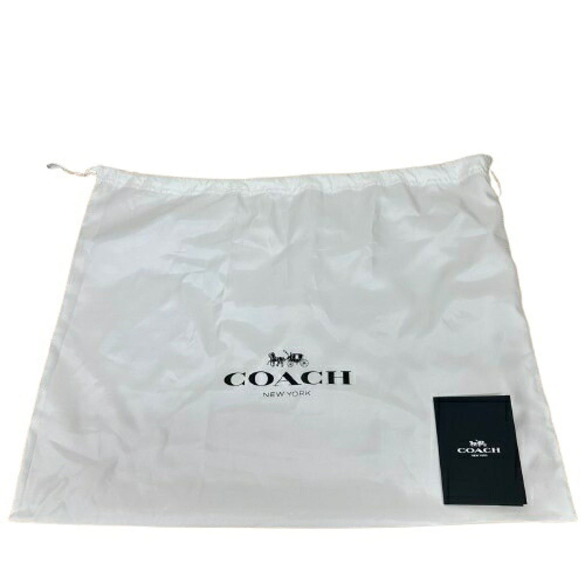 Coach Beige Brown White Leather Tote Bag (Pre-Owned)