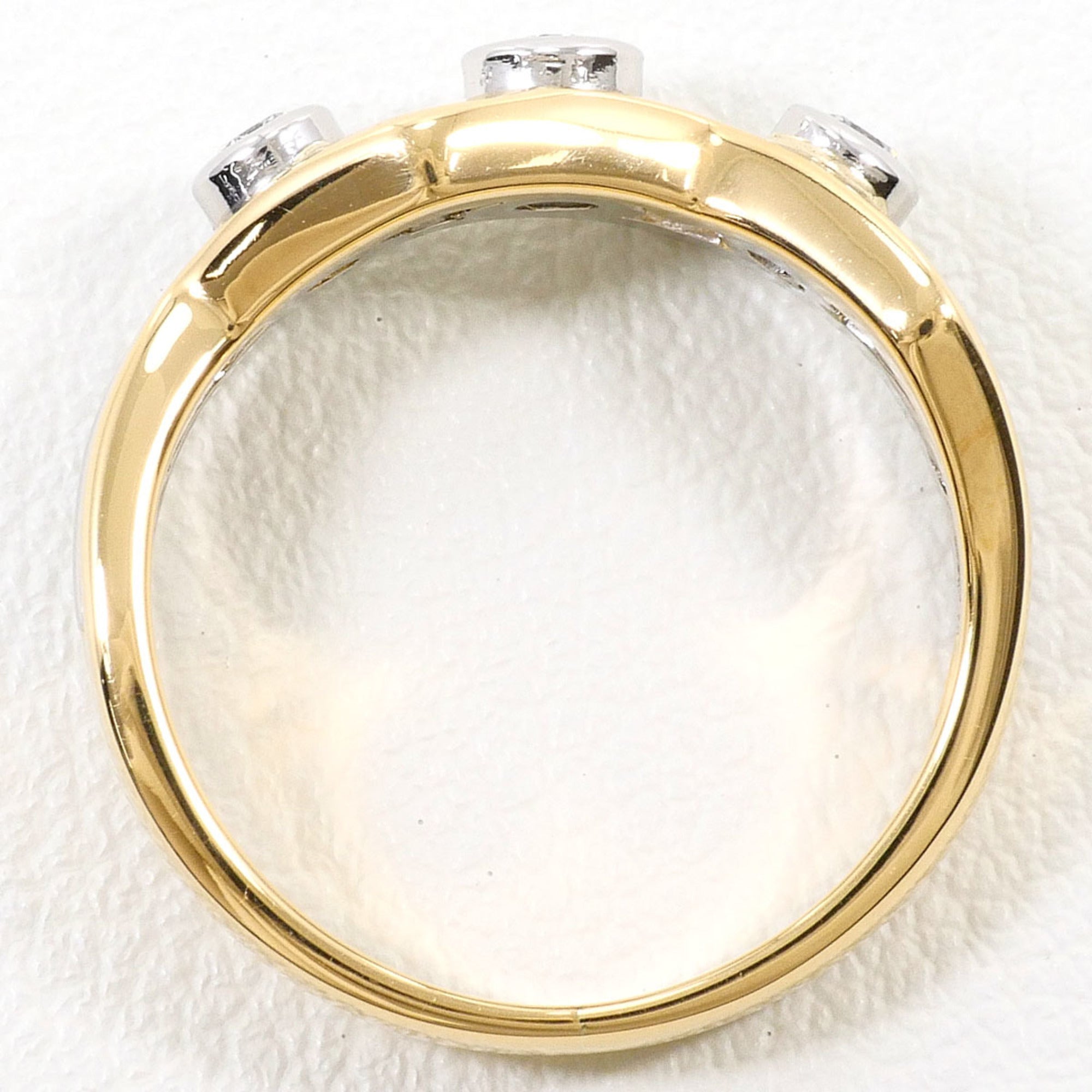 Unbranded Platinum Yellow Gold Yellow Gold (18K) Platinum 900 Band Ring (Pre-Owned)
