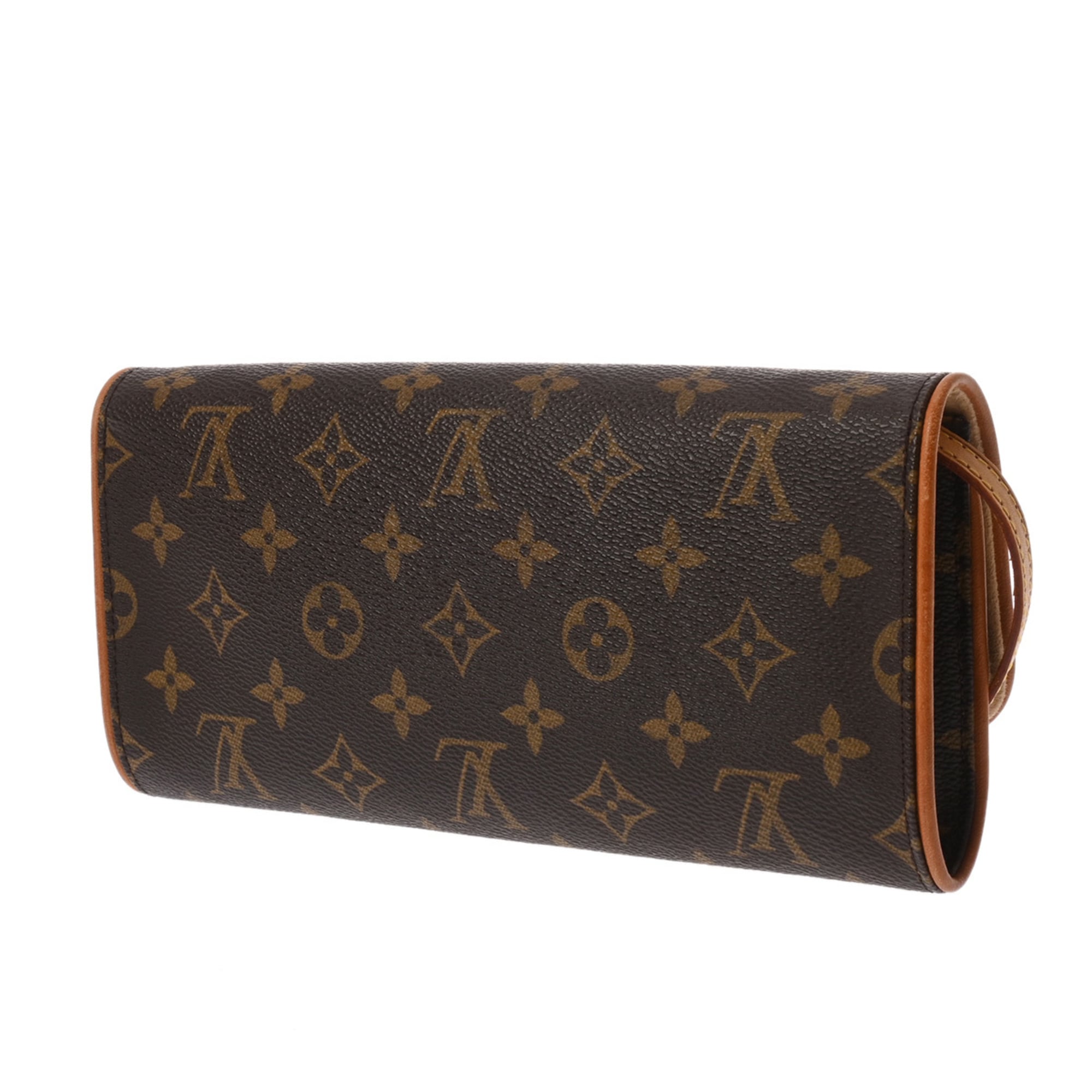 Louis Vuitton Monogram Brown Monogram Pochette Shoulder Bag (Pre-Owned)