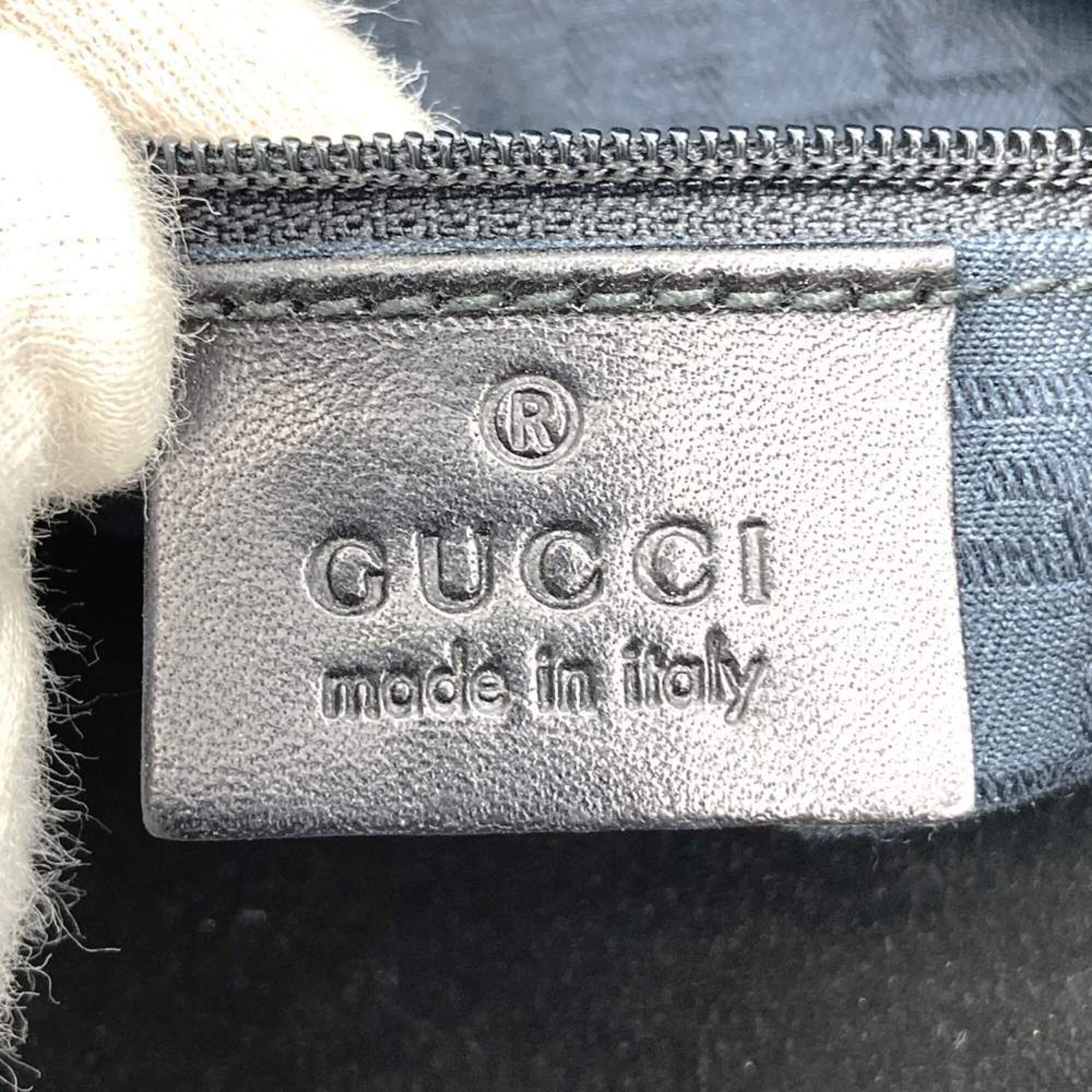 Gucci Black Suede Handbag Shoulder Bag (Pre-Owned)