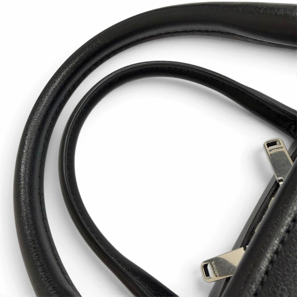 Bally Black Leather Handbag Shoulder Bag (Pre-Owned)