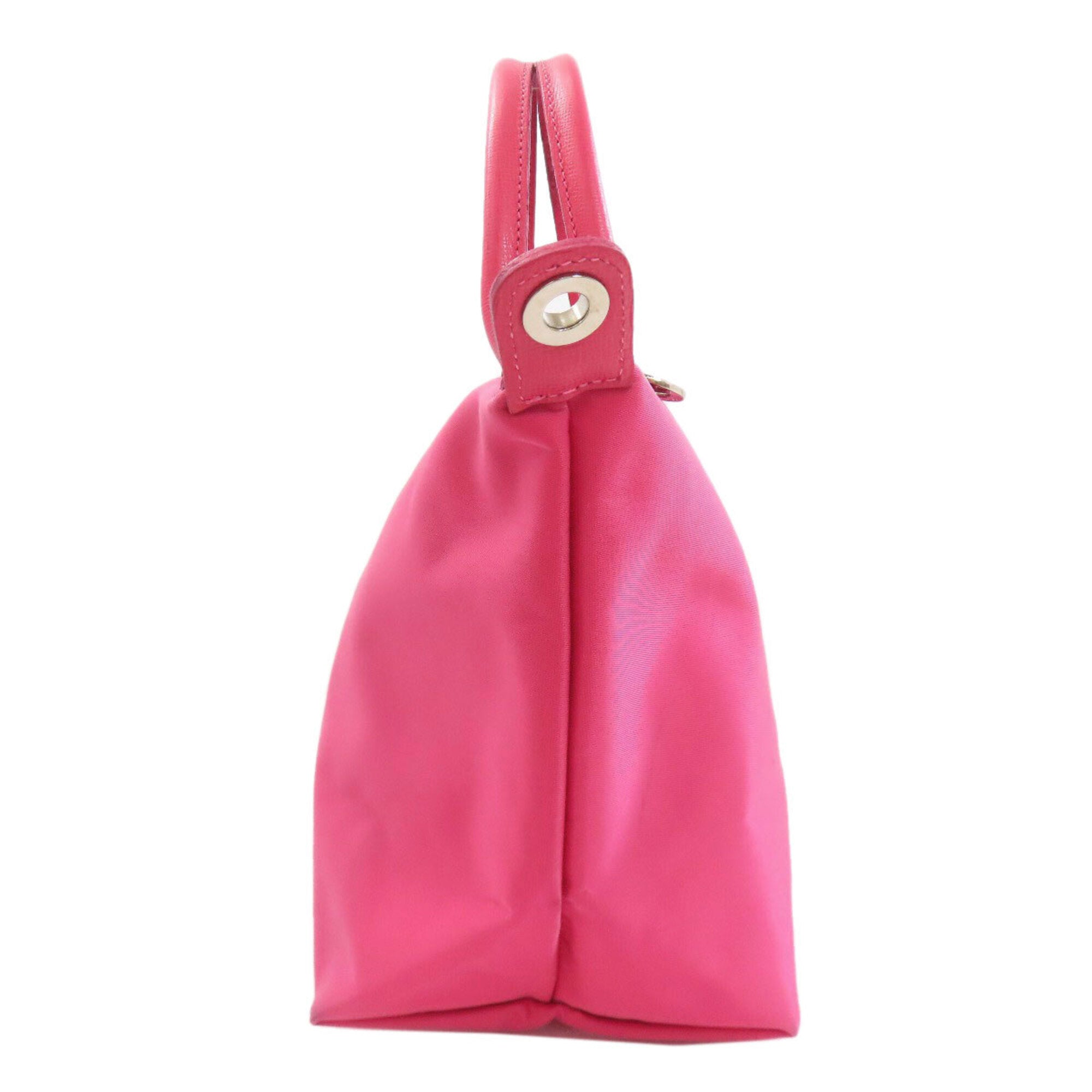 Longchamp Pink Nylon Handbag (Pre-Owned)