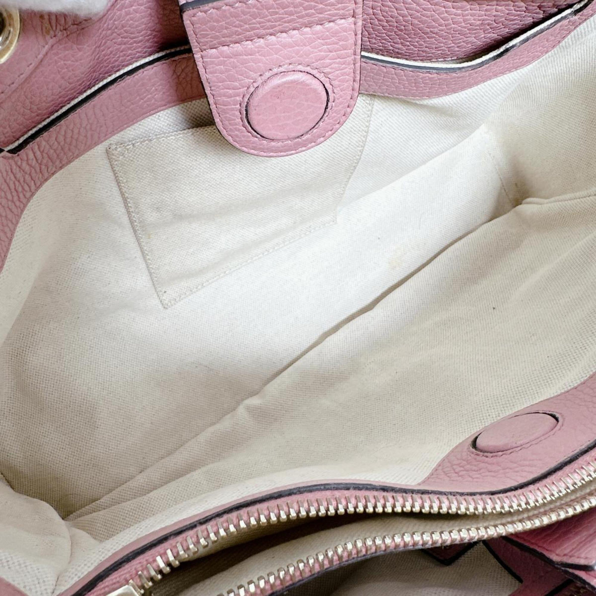 Gucci Bamboo Pink Leather Handbag (Pre-Owned)