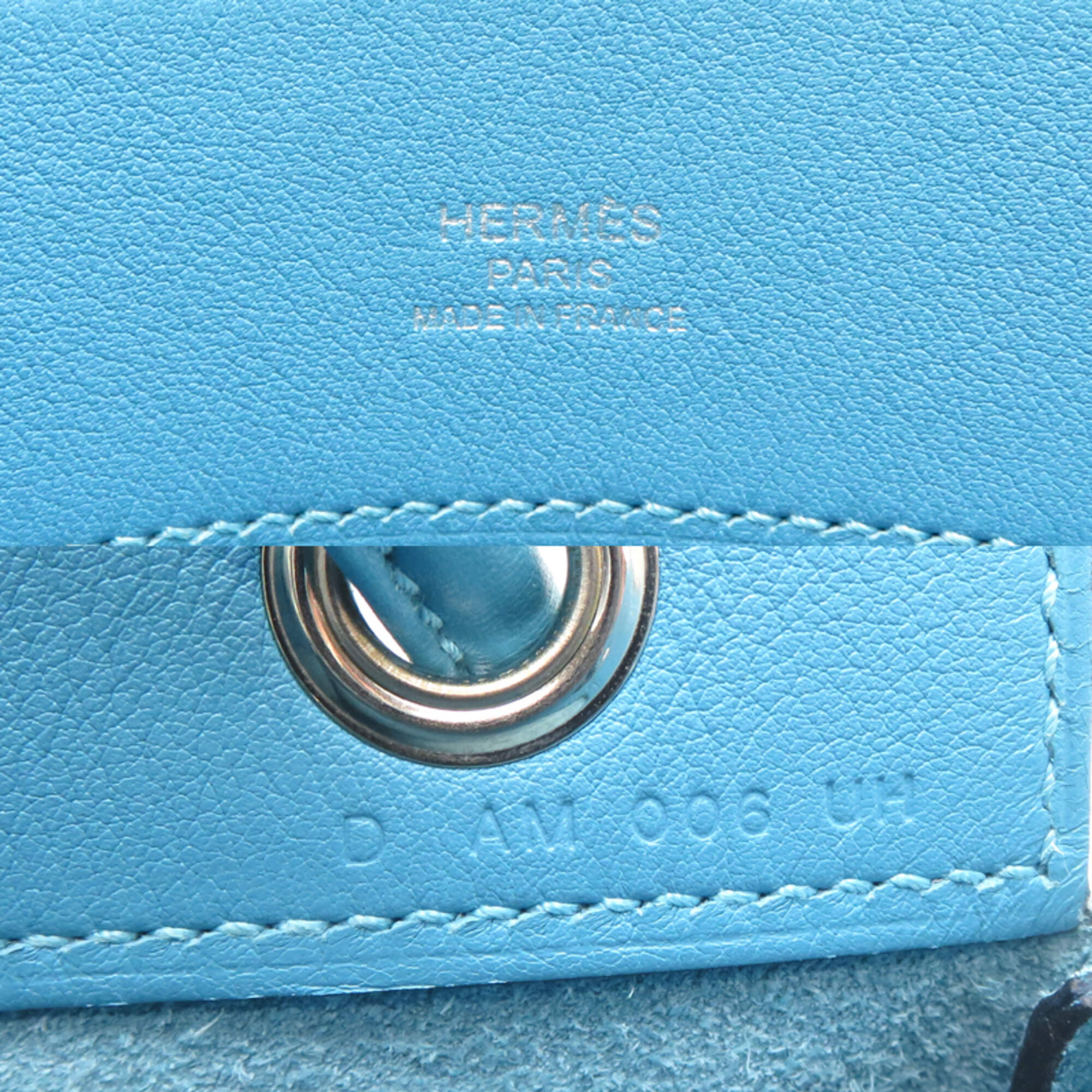Hermes Blue Swift Leather Shoulder Bag (Pre-Owned)