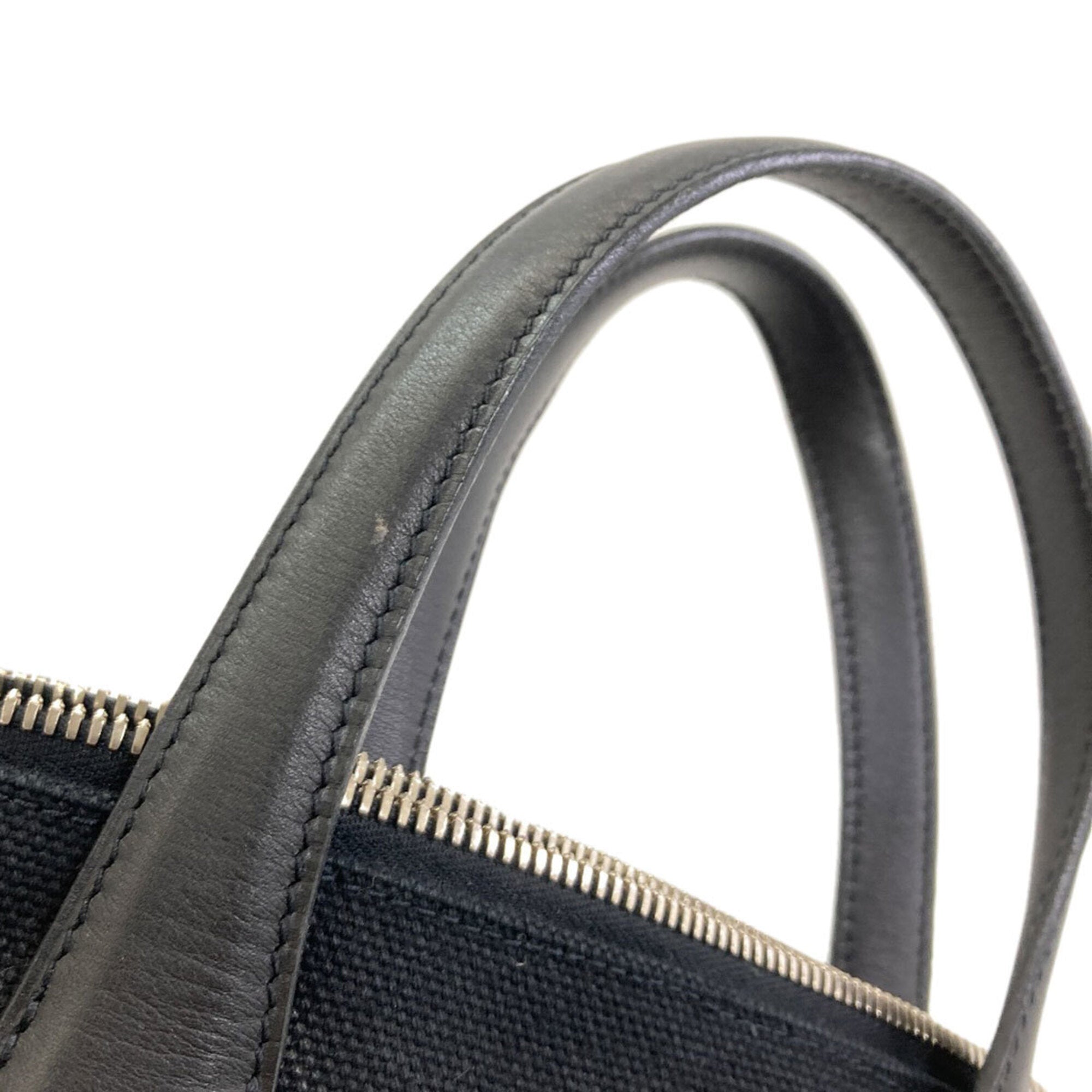 Hermes Black Toile H Tote Bag (Pre-Owned)