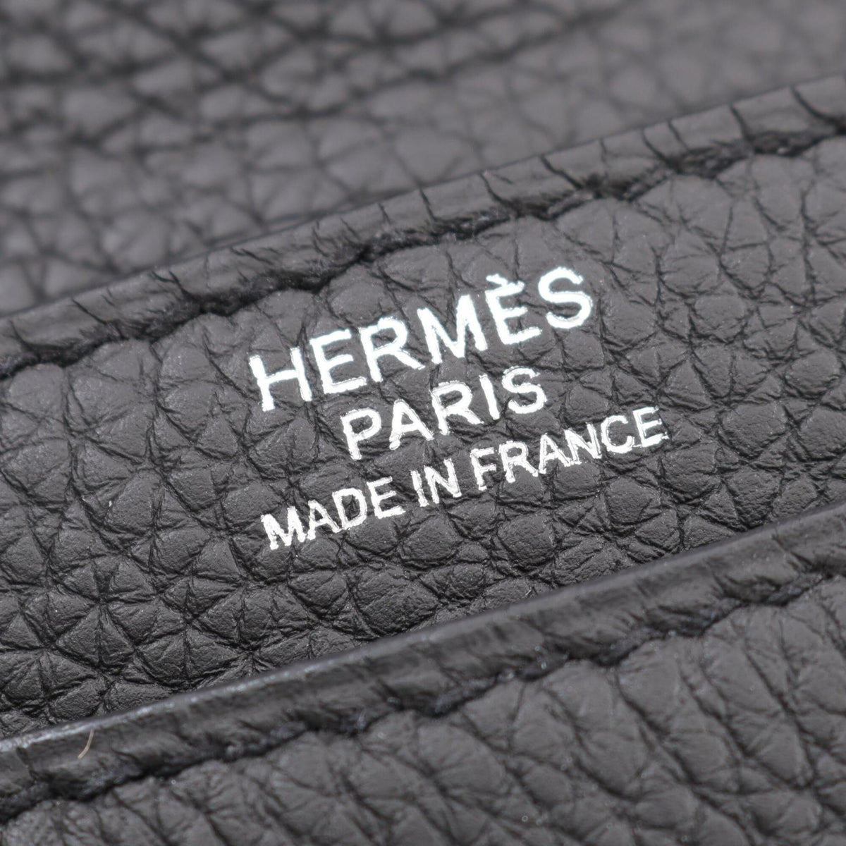 Hermes Black Togo Leather Handbag Shoulder Bag (Pre-Owned)