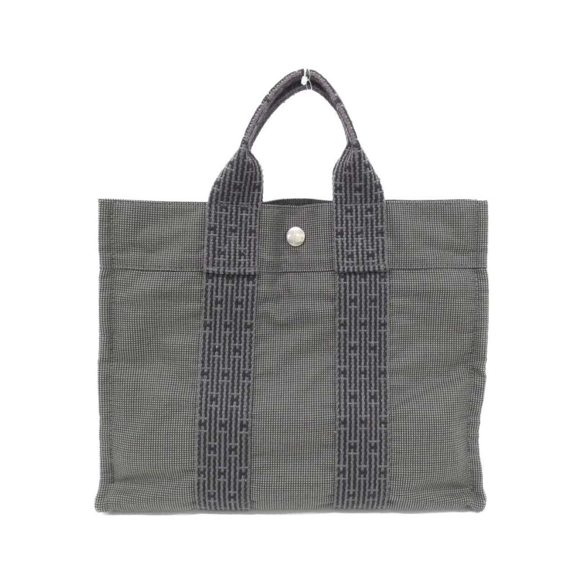 Hermes Black Canvas Handbag (Pre-Owned)