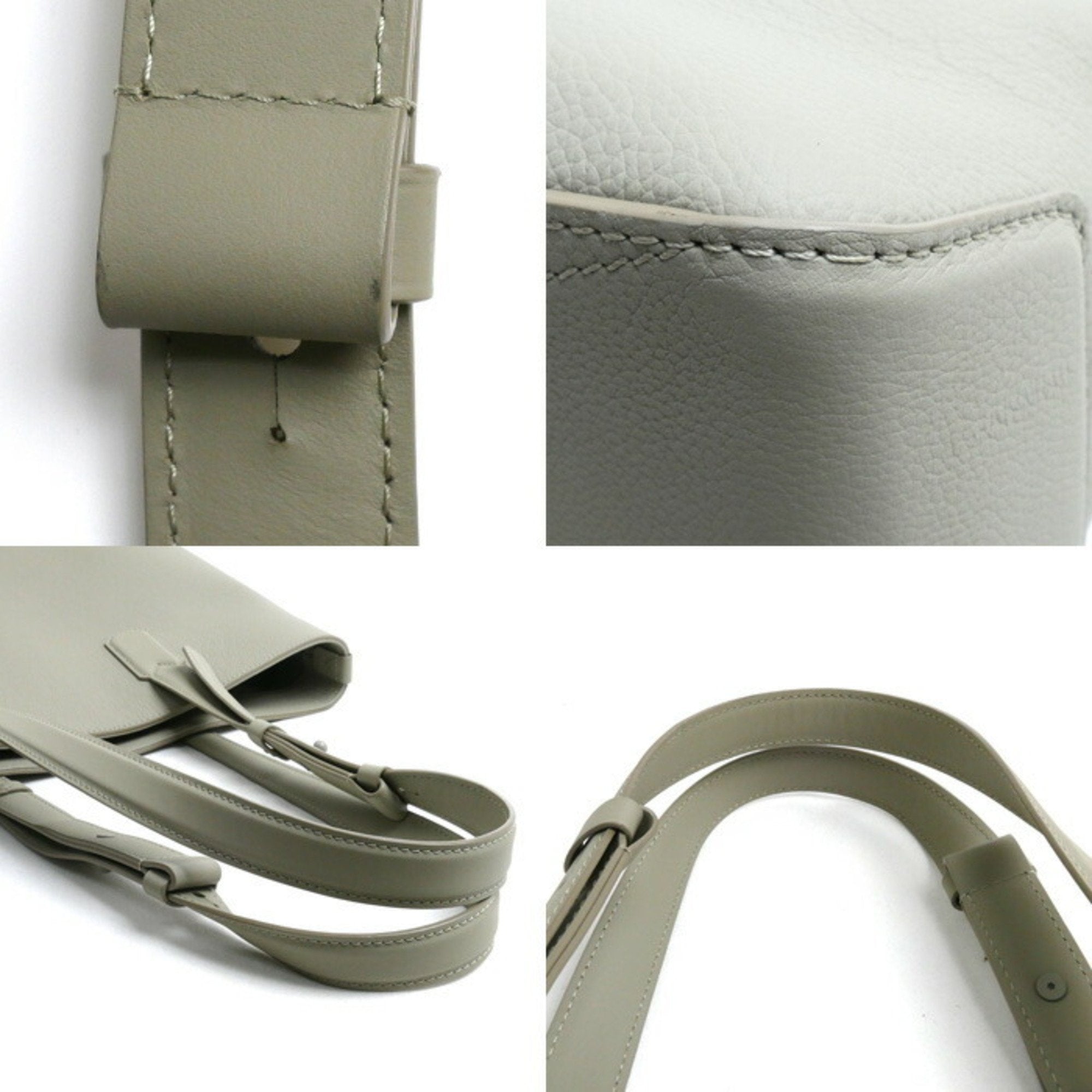Louis Vuitton Green Leather Tote Bag (Pre-Owned)