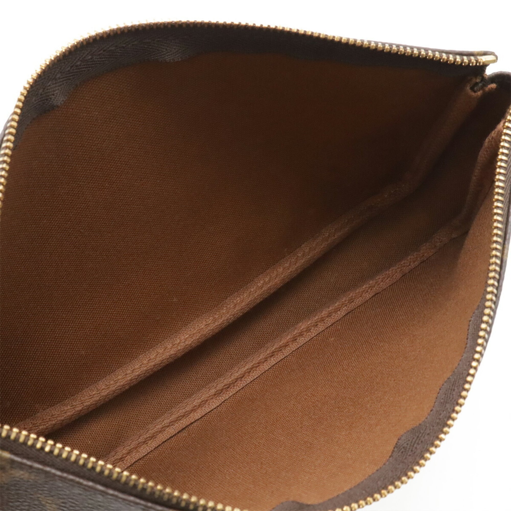 Louis Vuitton Brown Monogram Canvas Handbag Pochette Pouch (Pre-Owned)