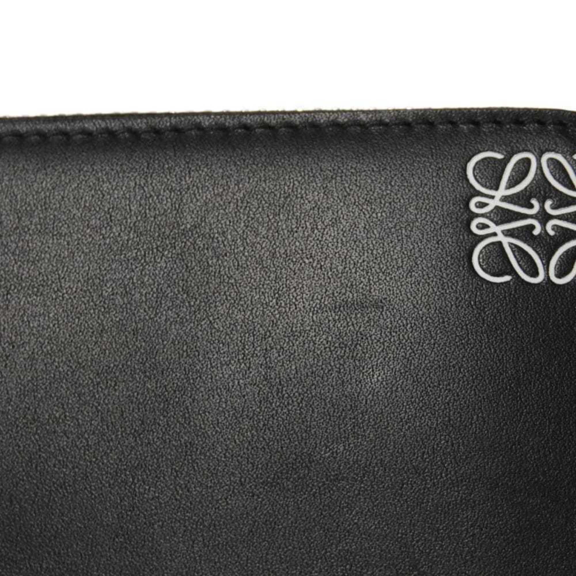 Loewe Black Leather Long Wallet (Bi-Fold) (Pre-Owned)