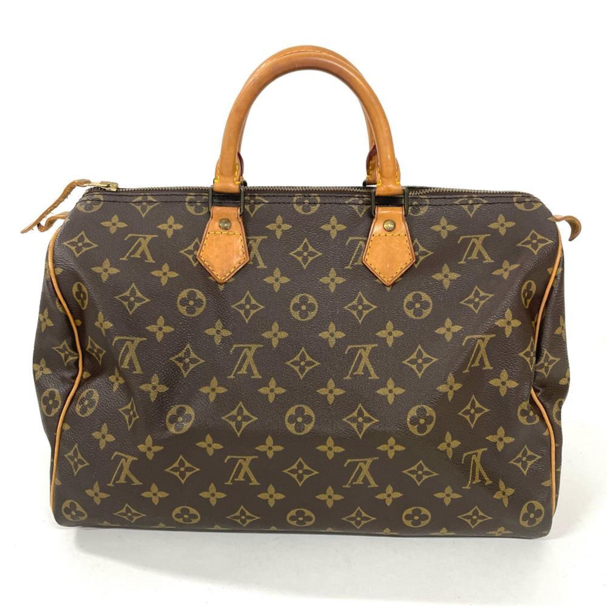 Louis Vuitton Brown Monogram Canvas Handbag (Pre-Owned)