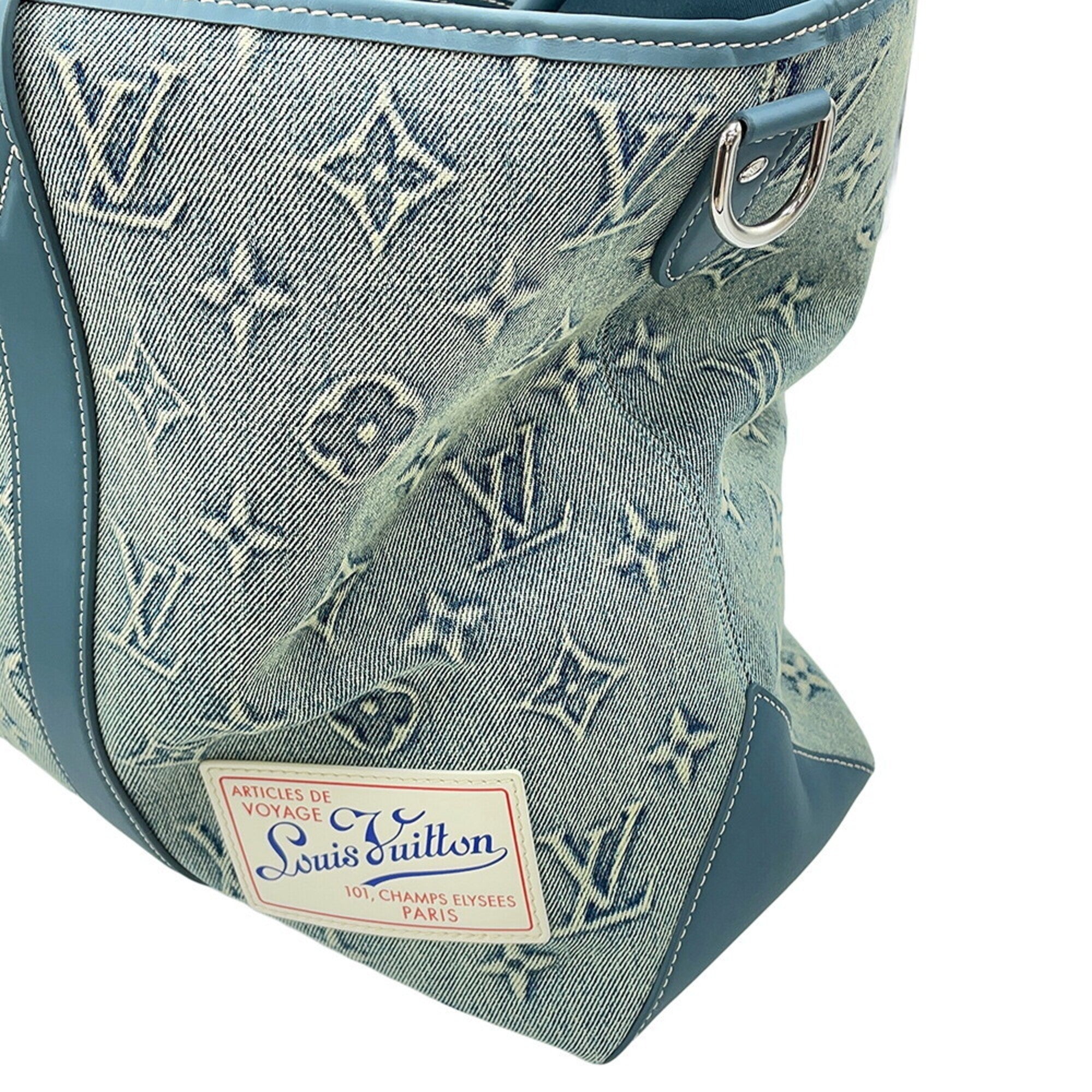 Louis Vuitton Blue Monogram Monogram Handbag Tote Bag (Pre-Owned)