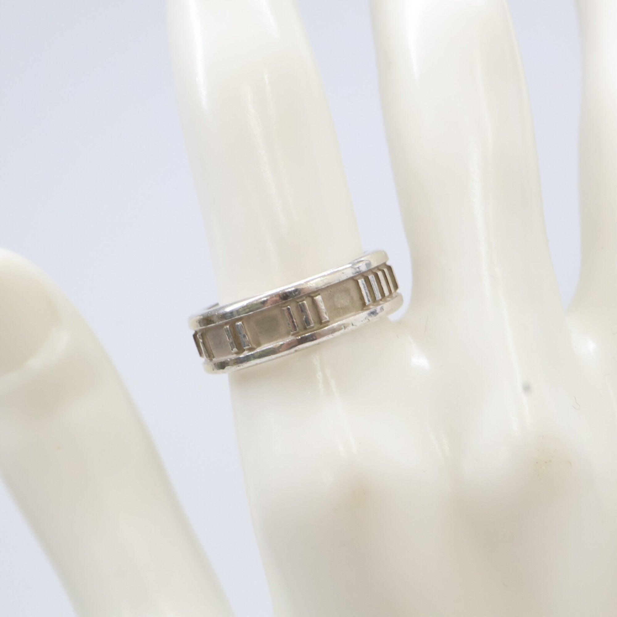 Tiffany Silver Silver 925 Band Ring (Pre-Owned)