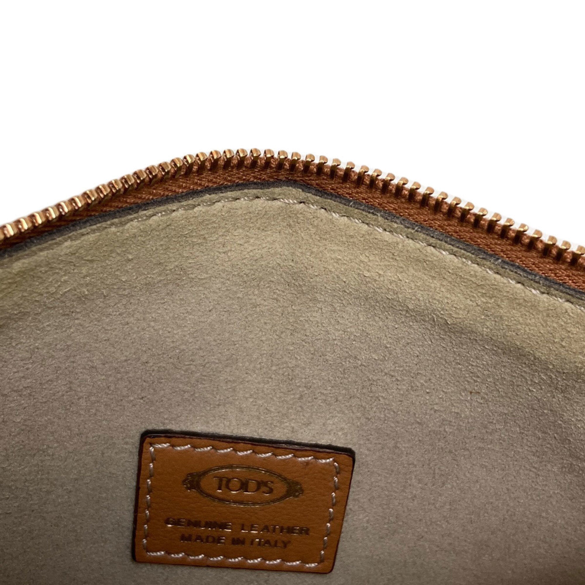 Tod's Brown Leather Handbag (Pre-Owned)