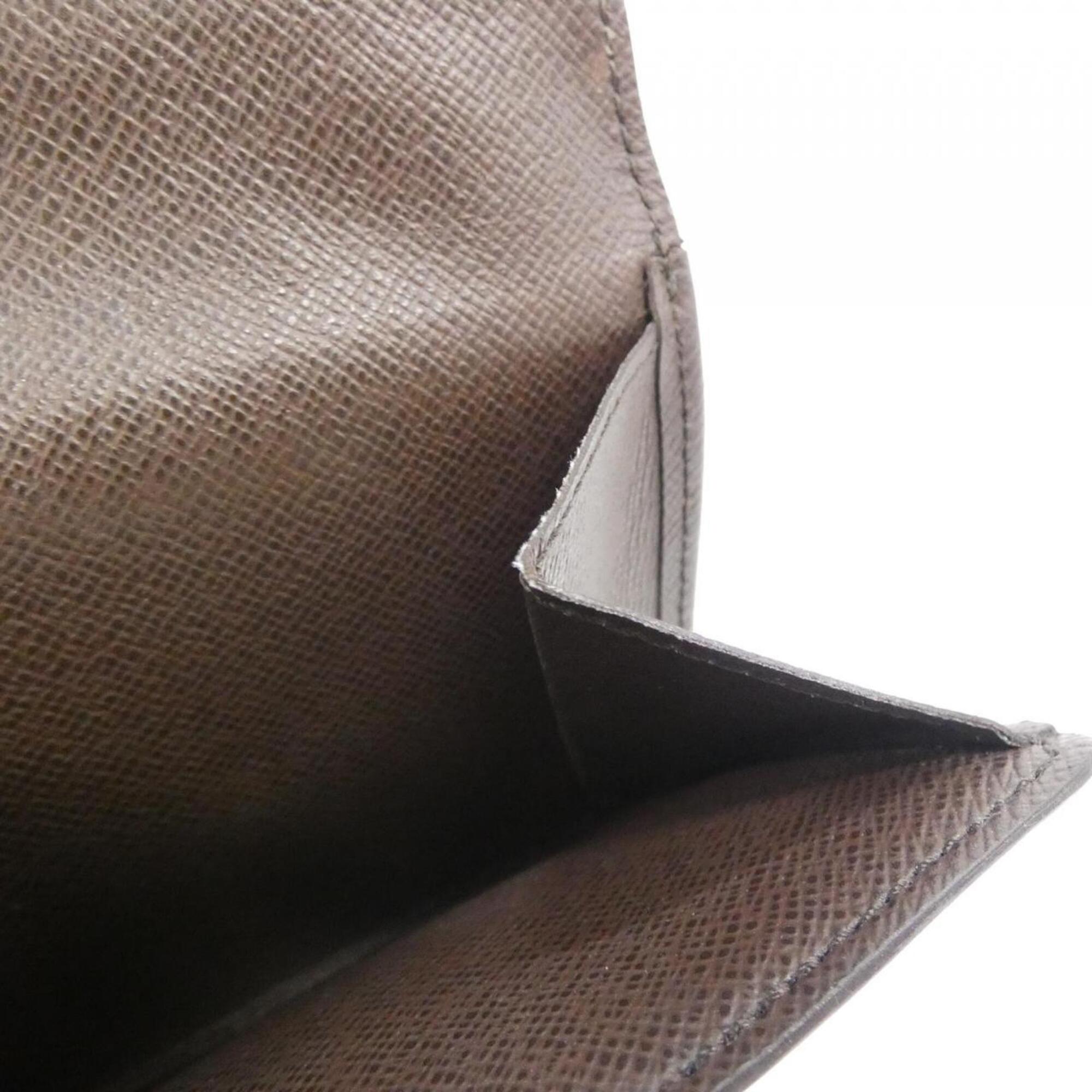 Louis Vuitton Ebene Coated Canvas Wallet (Tri-Fold) (Pre-Owned)
