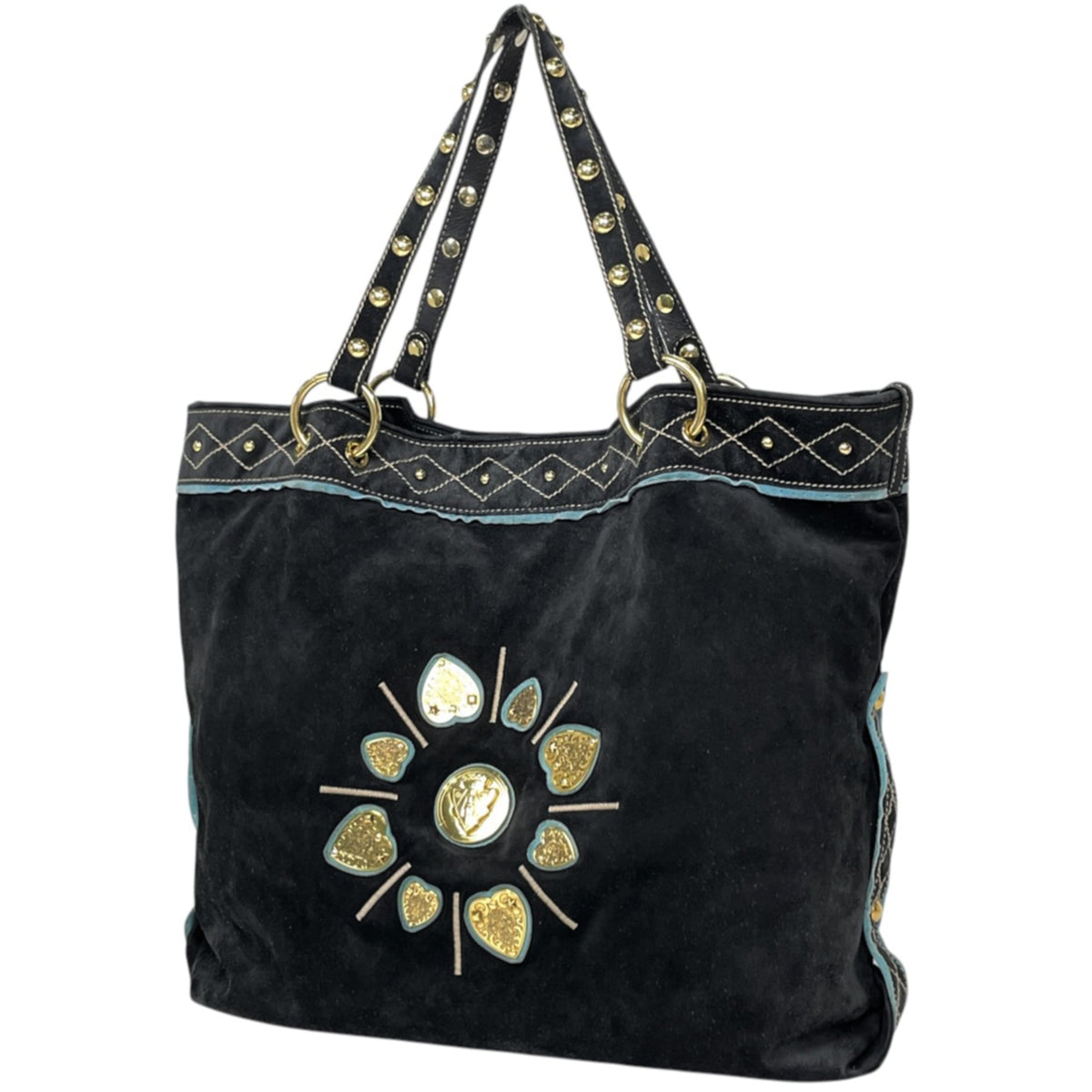 Gucci Black Suede Tote Bag (Pre-Owned)