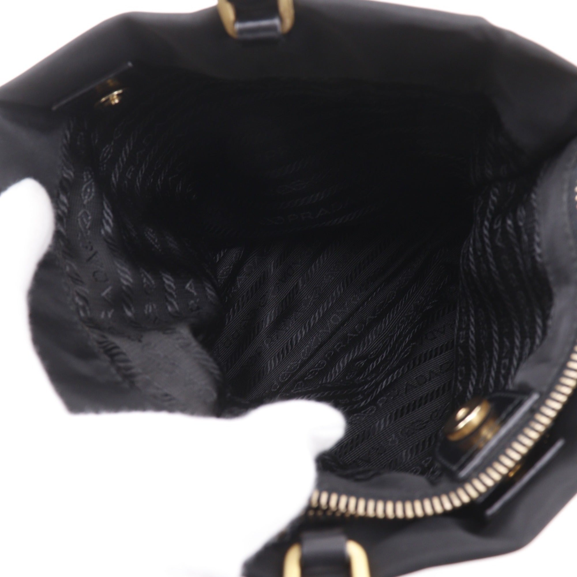 Prada Black Nylon Tote Bag (Pre-Owned)