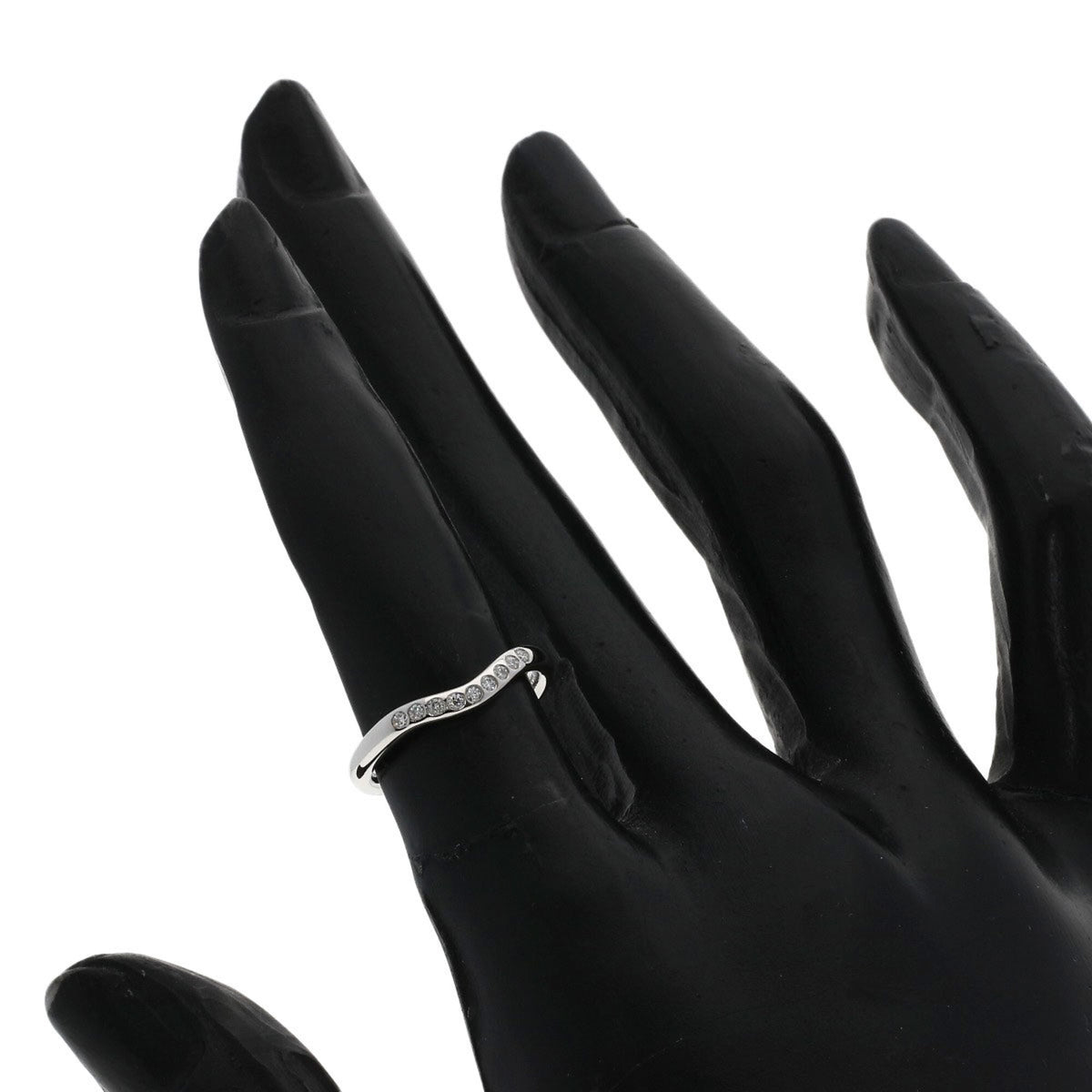 Tiffany Silver Platinum 950 Band Ring (Pre-Owned)
