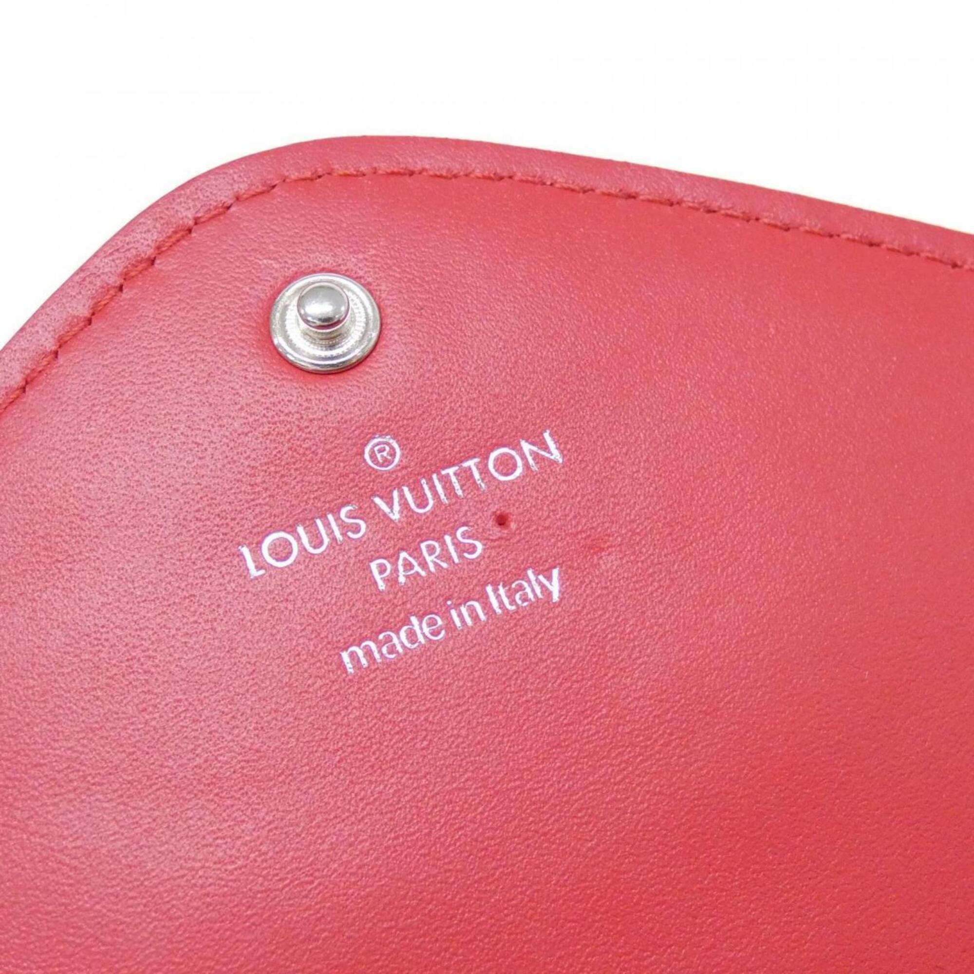 Louis Vuitton Rouge Leather Long Wallet (Bi-Fold) (Pre-Owned)