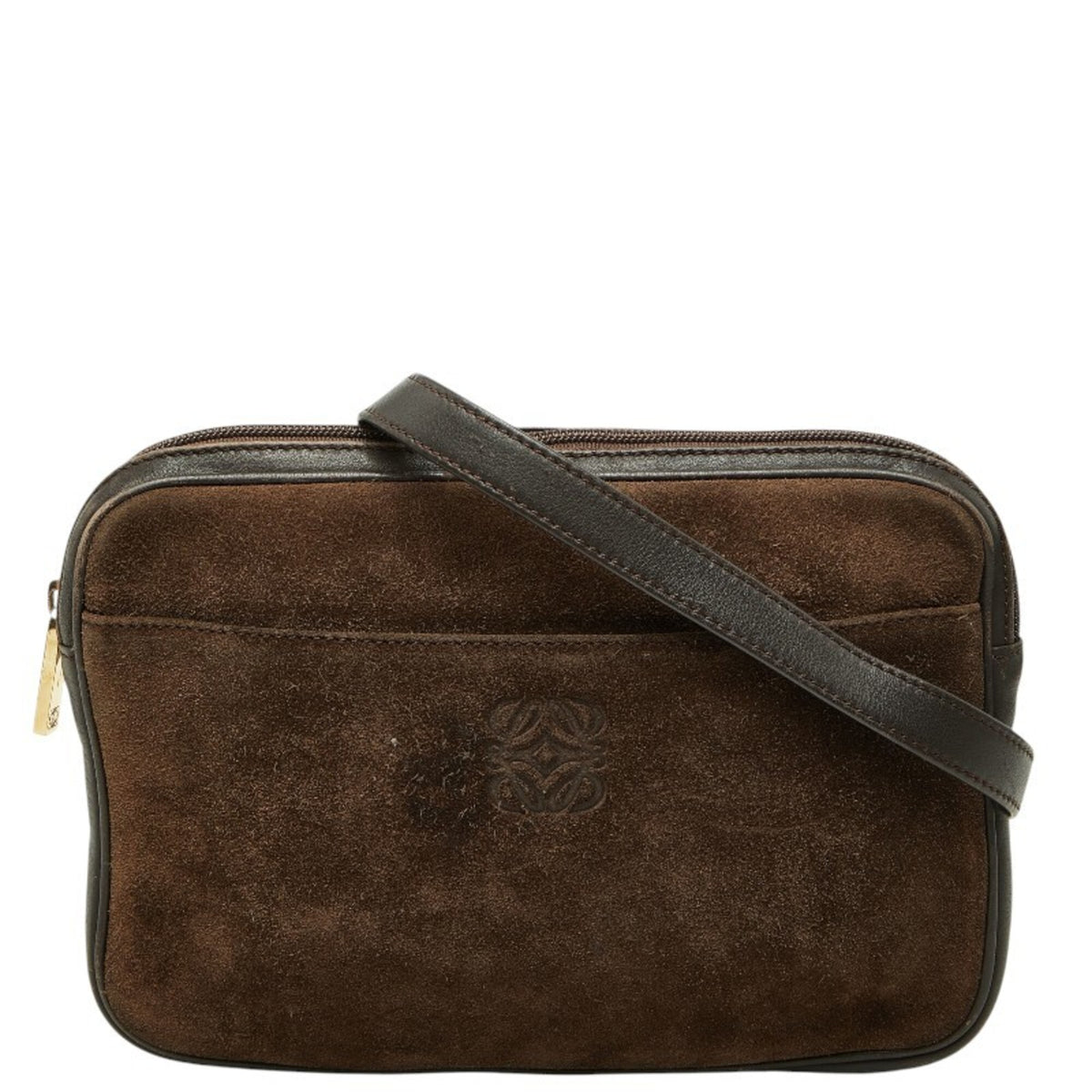 Loewe Brown Leather Suede Shoulder Bag (Pre-Owned)