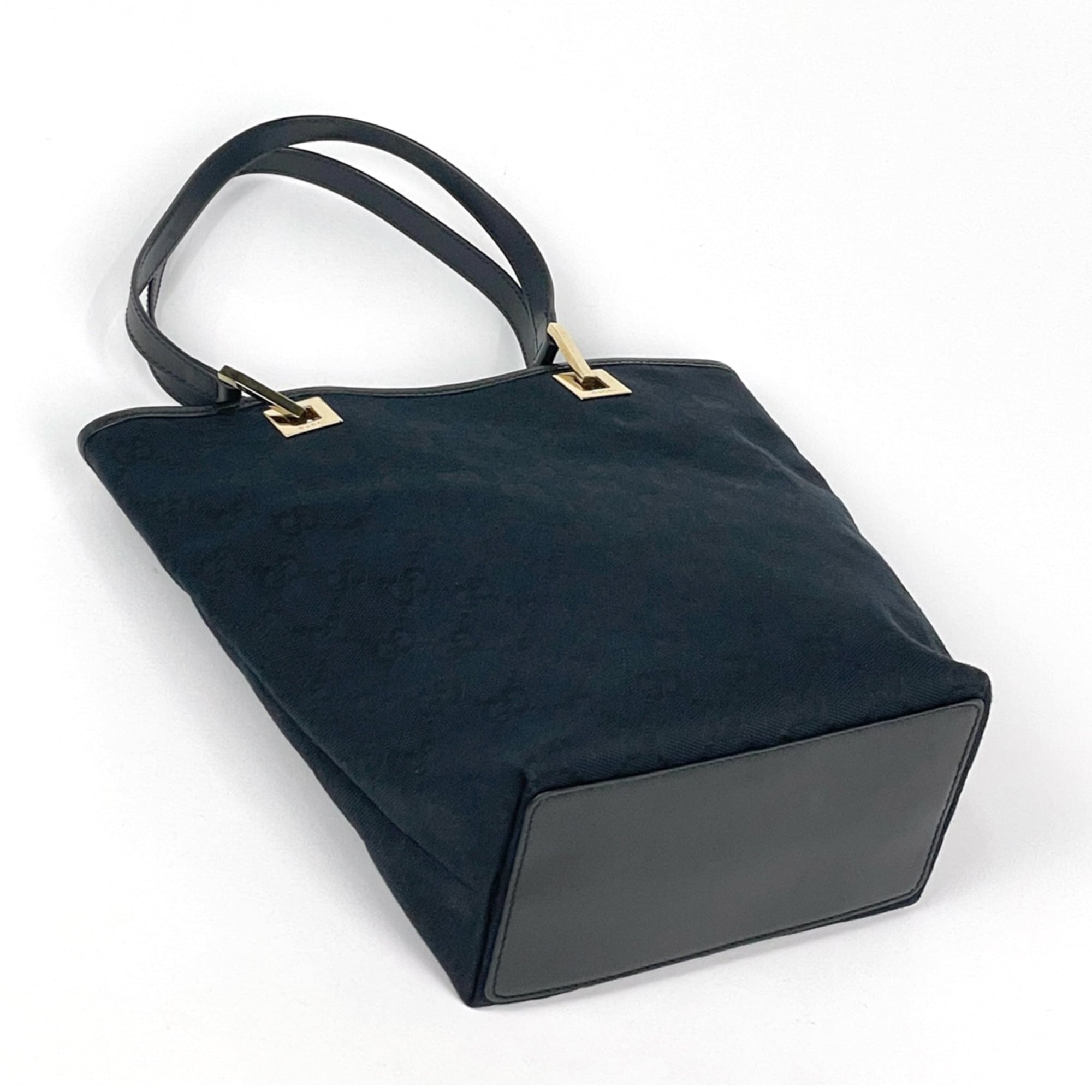 Gucci Black Gg Canvas Tote Bag (Pre-Owned)