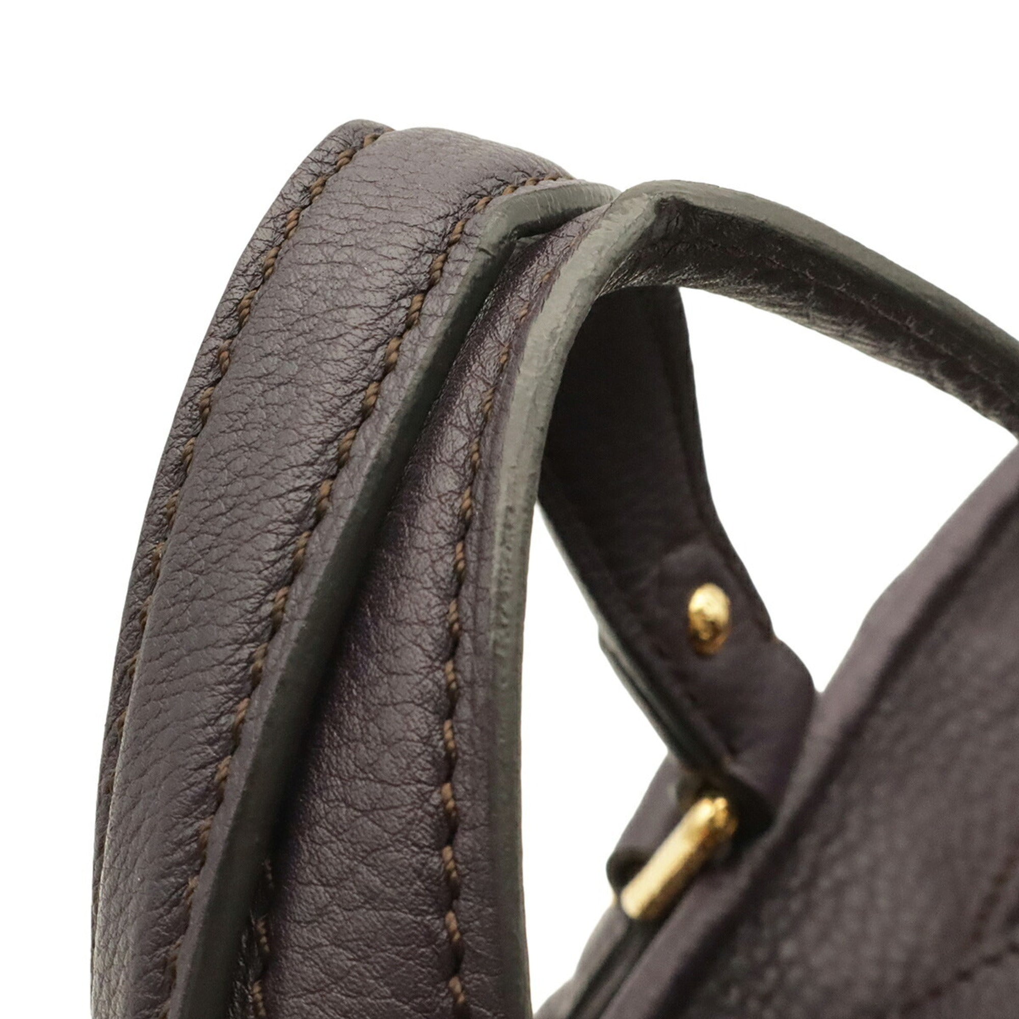 Louis Vuitton Purple Mahina Leather Handbag Shoulder Bag Tote Bag (Pre-Owned)