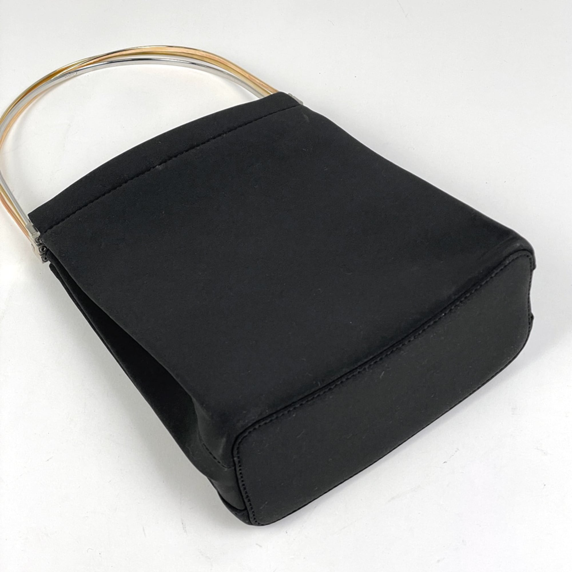 Cartier Trinity Black Fabric Handbag (Pre-Owned)