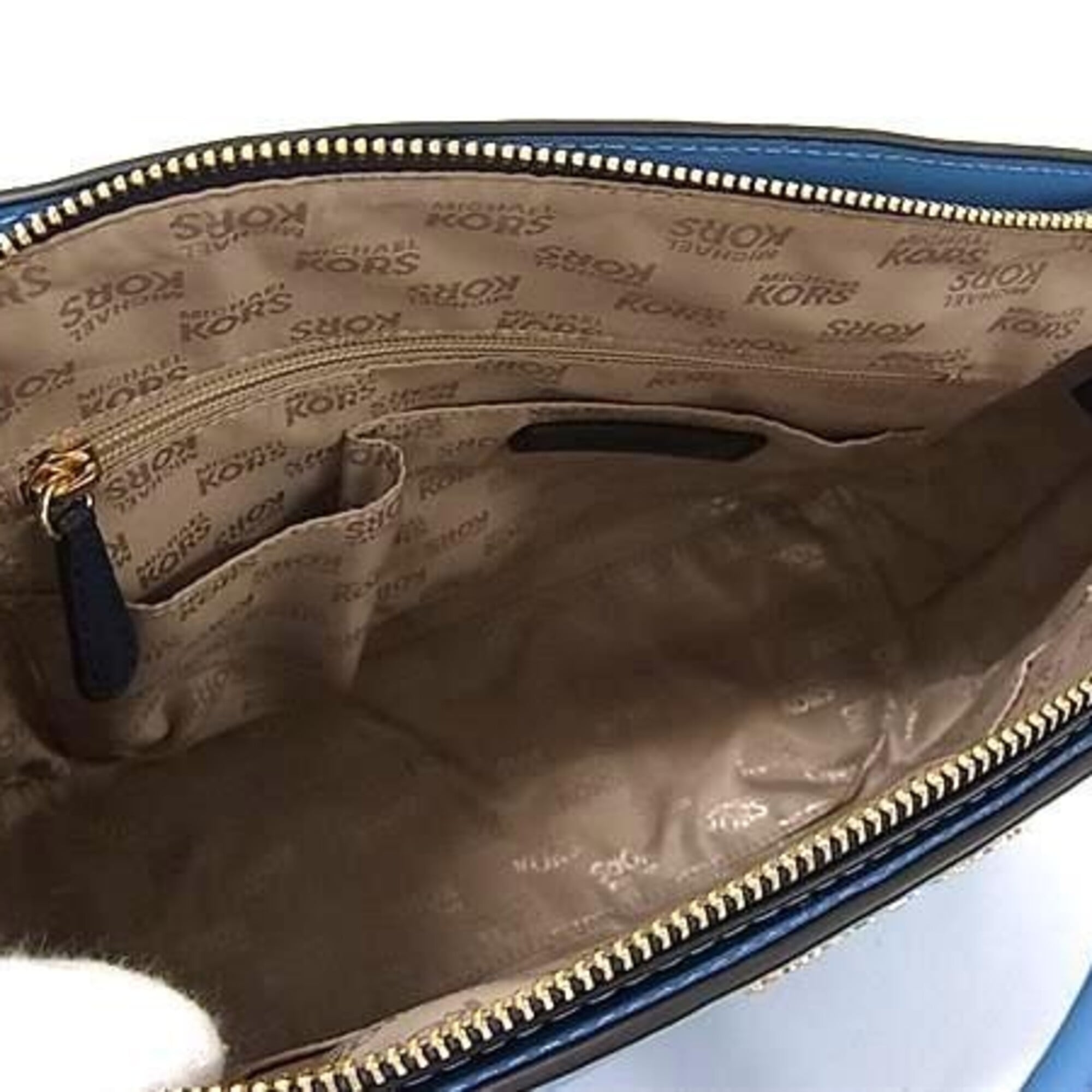 Michael Kors Blue Leather Handbag Shoulder Bag (Pre-Owned)