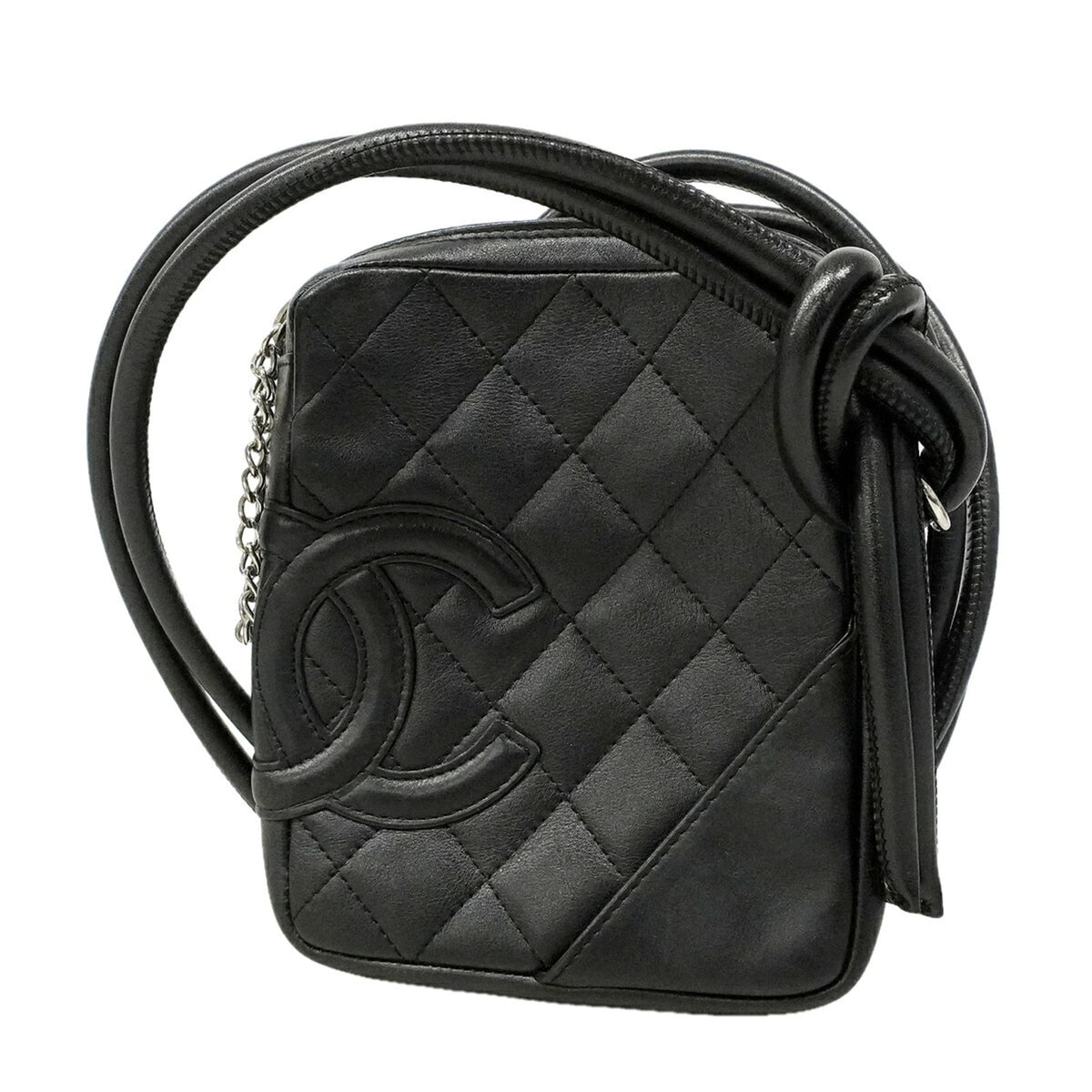 Chanel Black Leather Shoulder Bag (Pre-Owned)