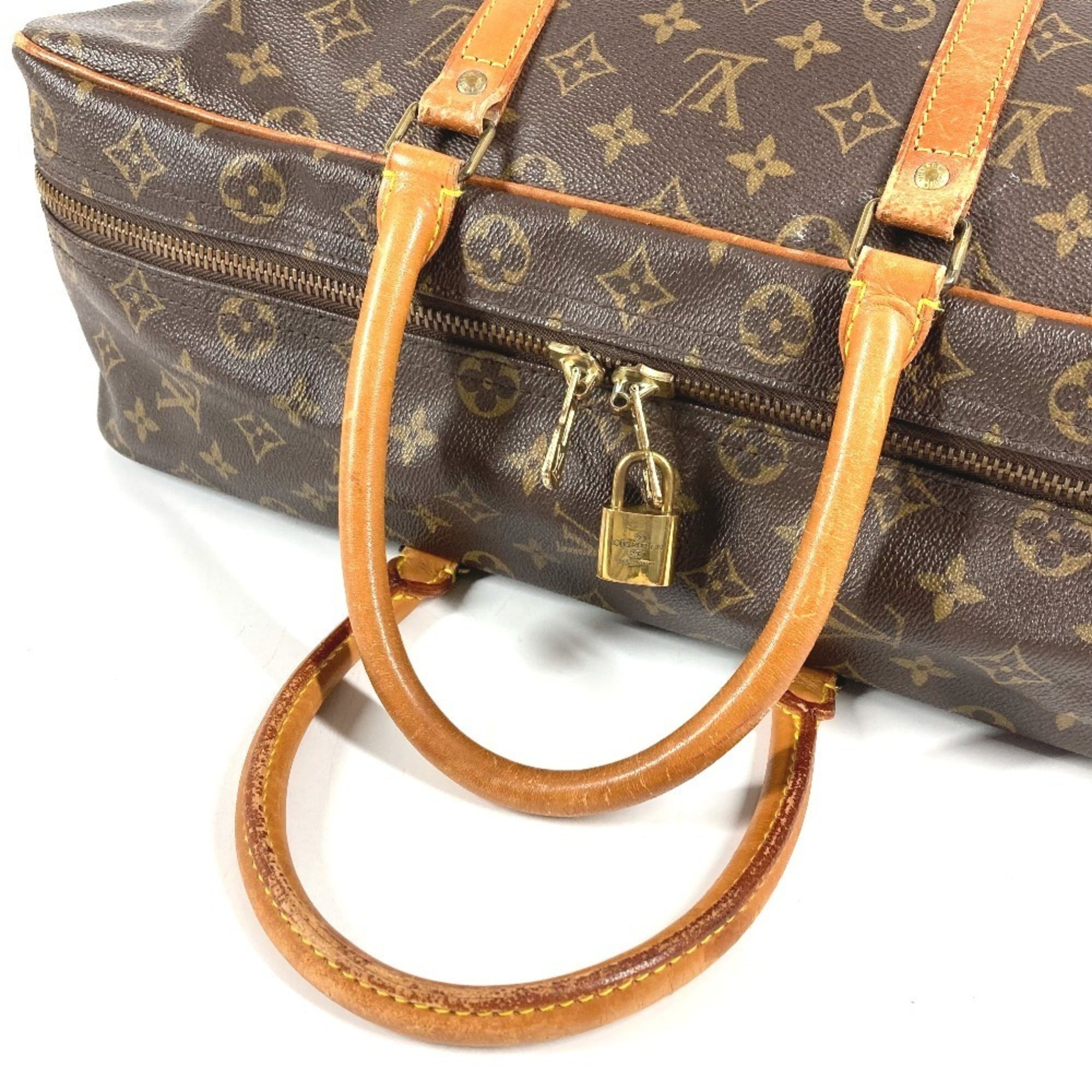 Louis Vuitton Brown Galle Monogram Monogram Boston Bag Shoulder Bag (Pre-Owned)