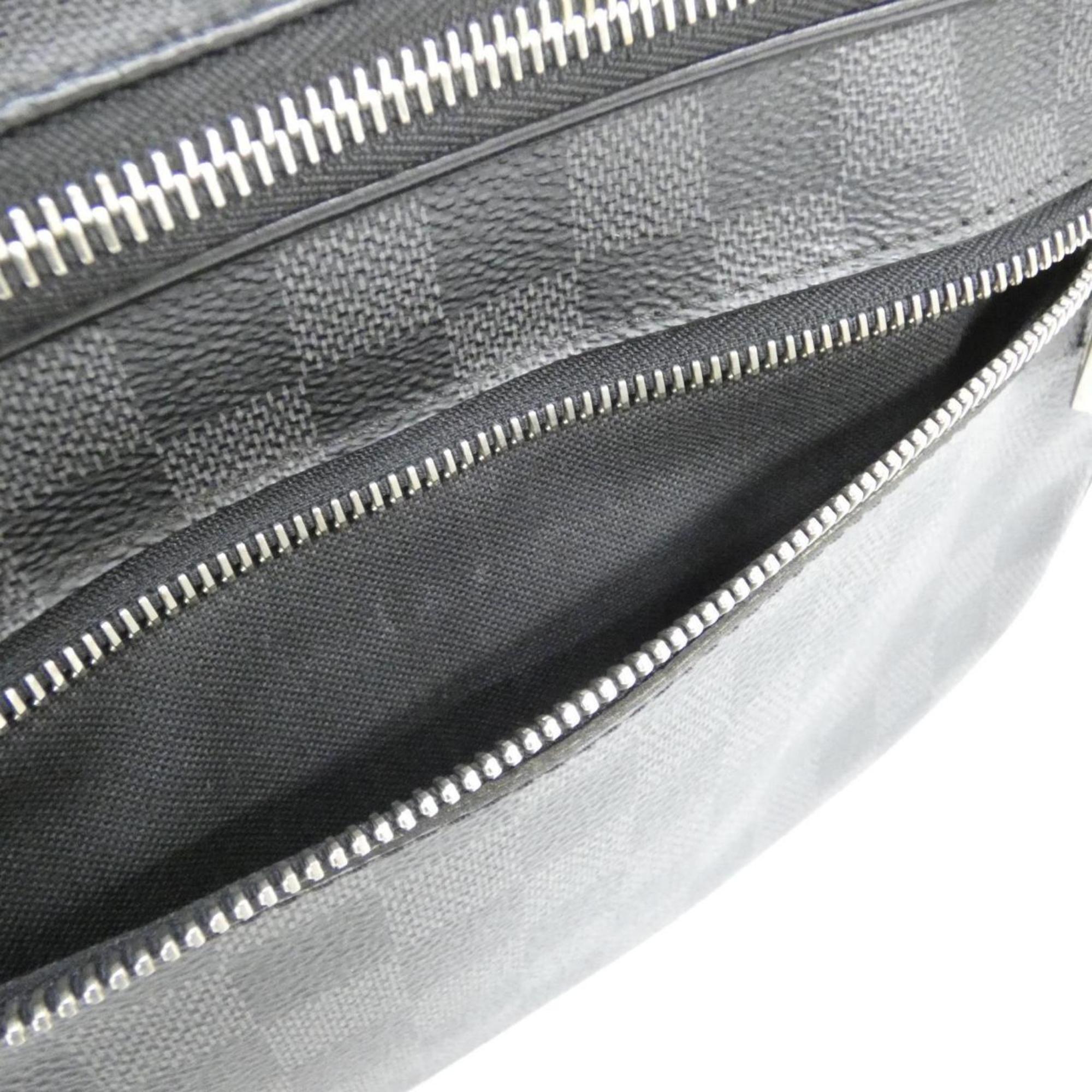 Louis Vuitton Black Graphite Coated Canvas Shoulder Bag (Pre-Owned)