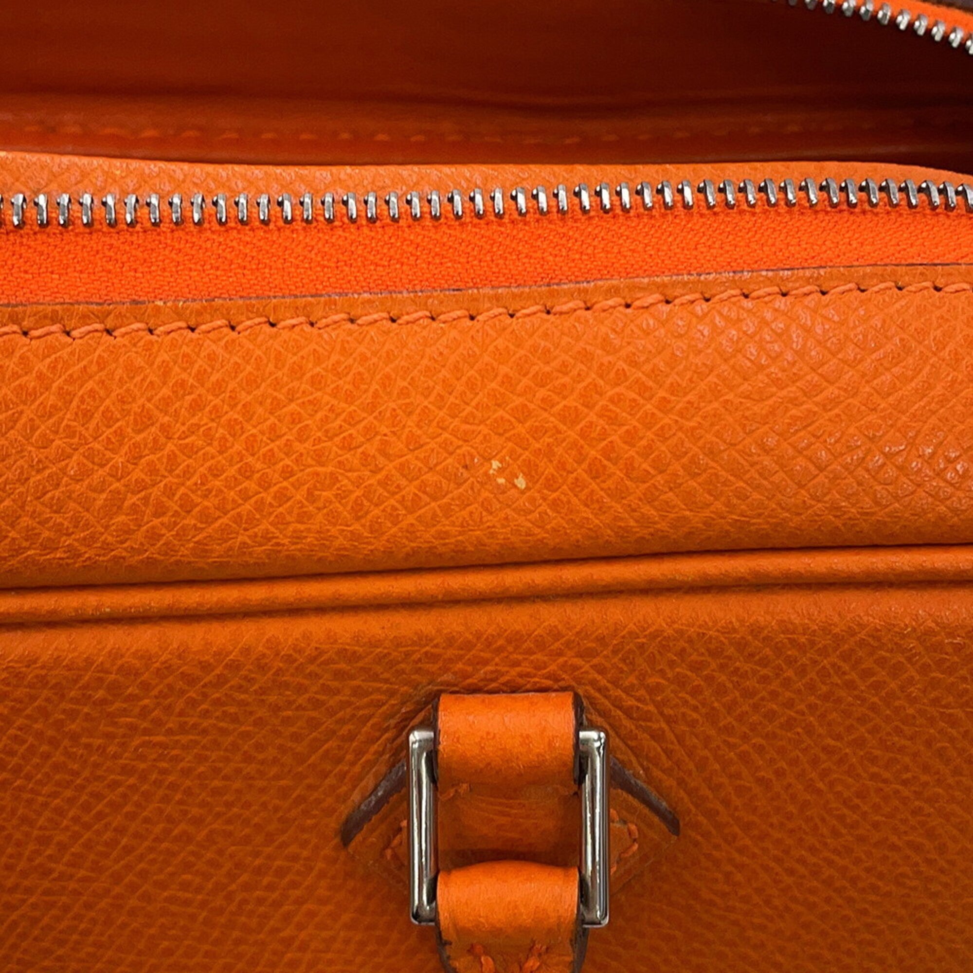 Hermes Plume Orange Epsom Leather Handbag (Pre-Owned)