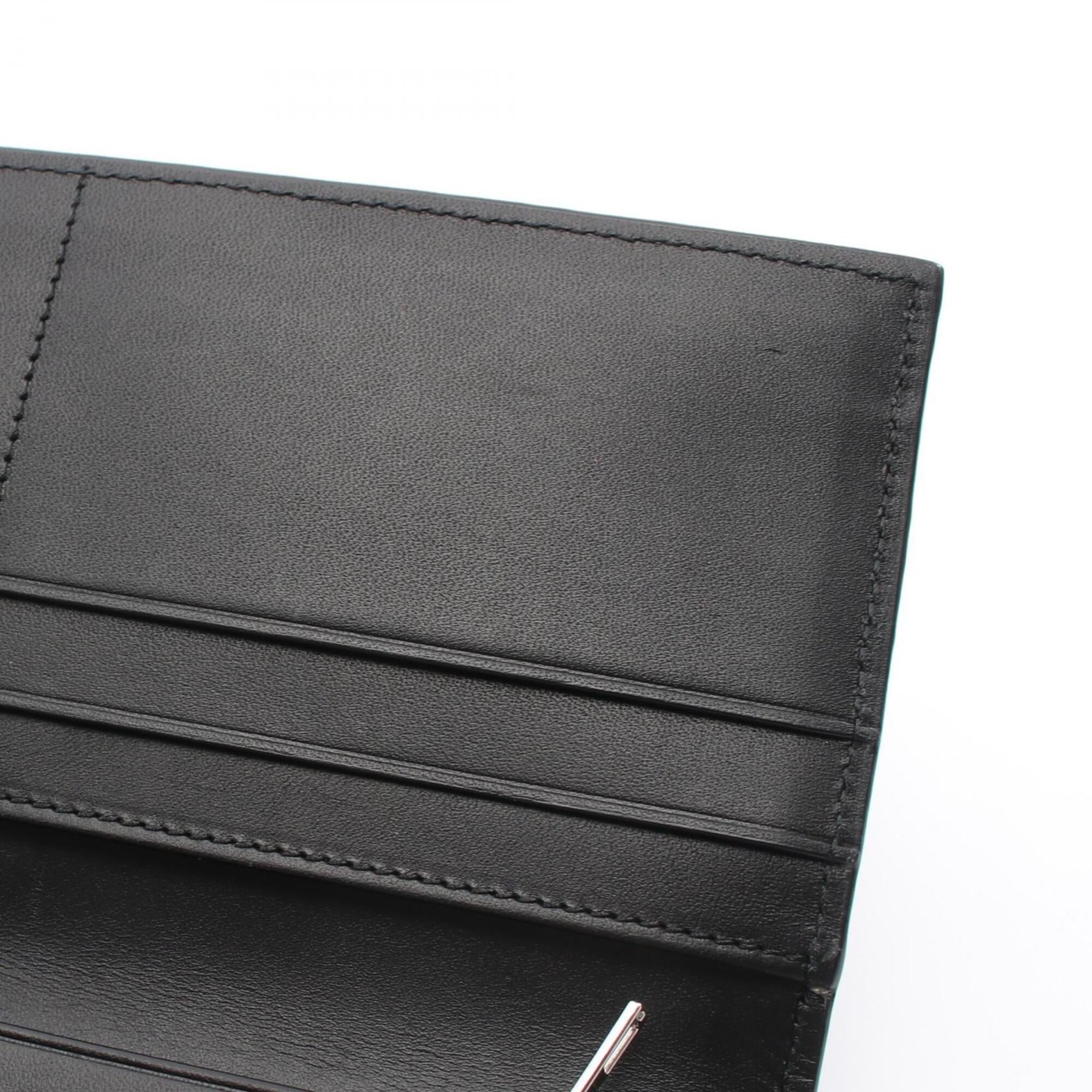 Loewe Gray Leather Long Wallet (Bi-Fold) (Pre-Owned)