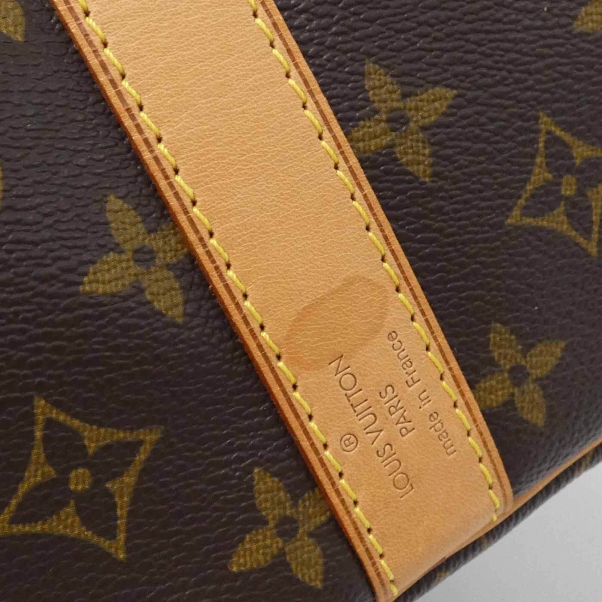 Louis Vuitton Marron Coated Canvas Boston Bag (Pre-Owned)