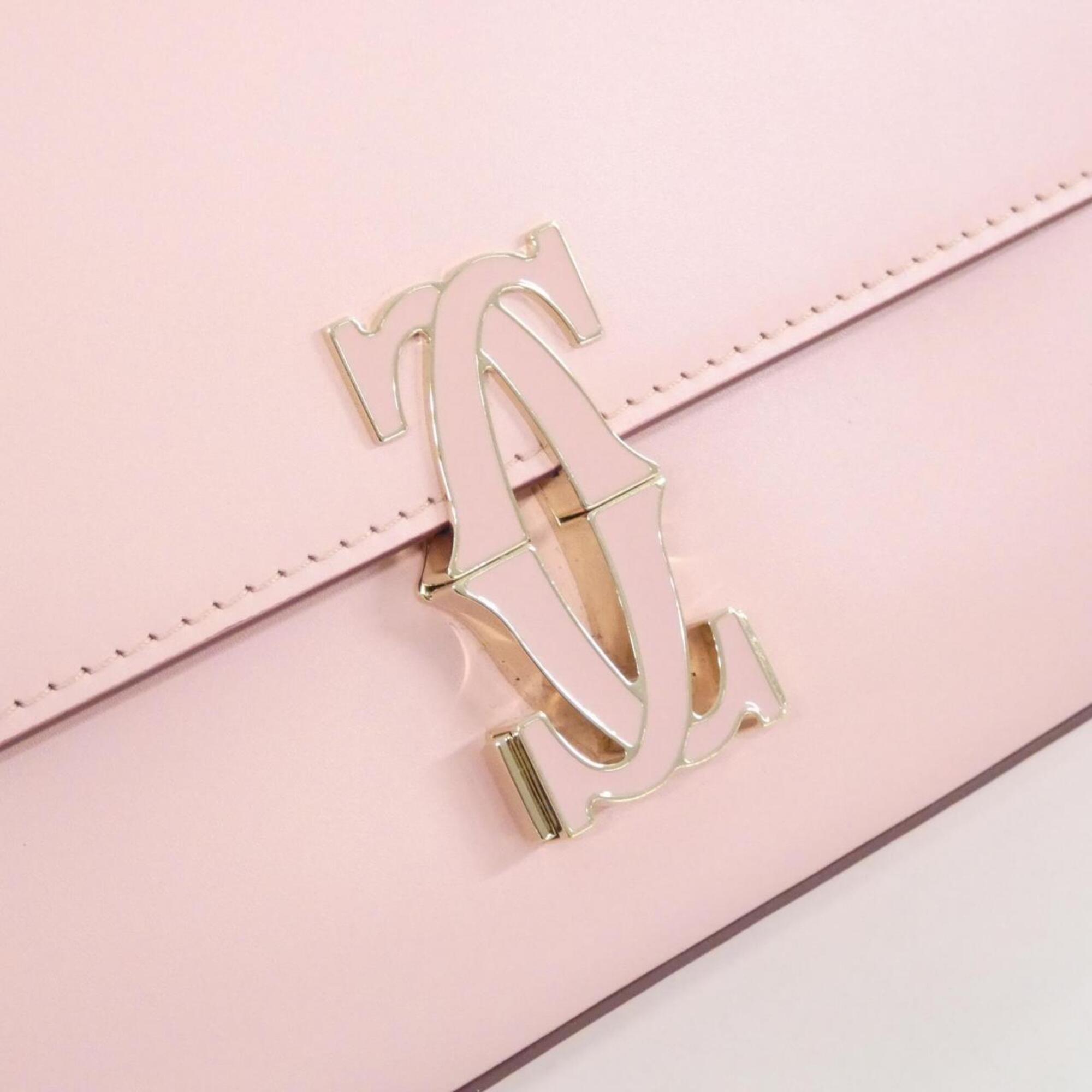 Cartier Pink Leather Shoulder Bag (Pre-Owned)