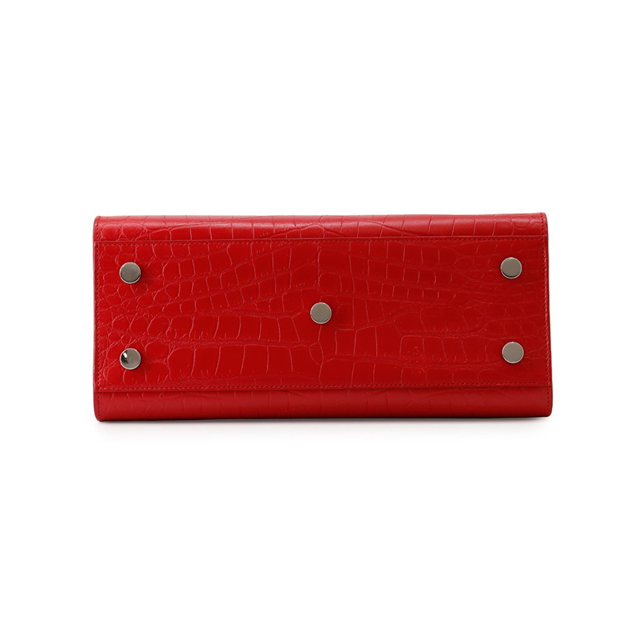 Yves Saint Laurent Sac De Jour Red Color Leather Handbag (Pre-Owned)