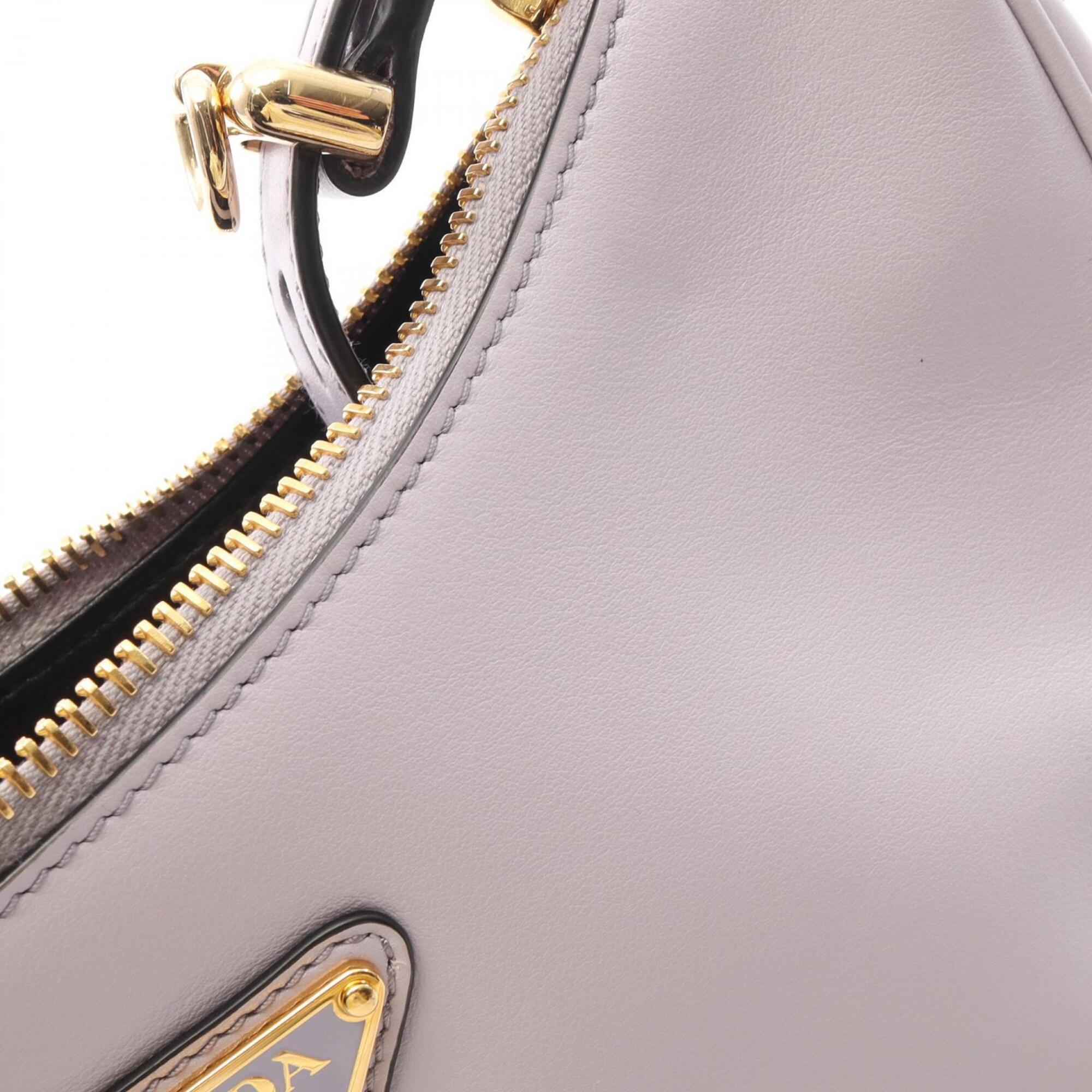 Prada Purple Leather Handbag (Pre-Owned)