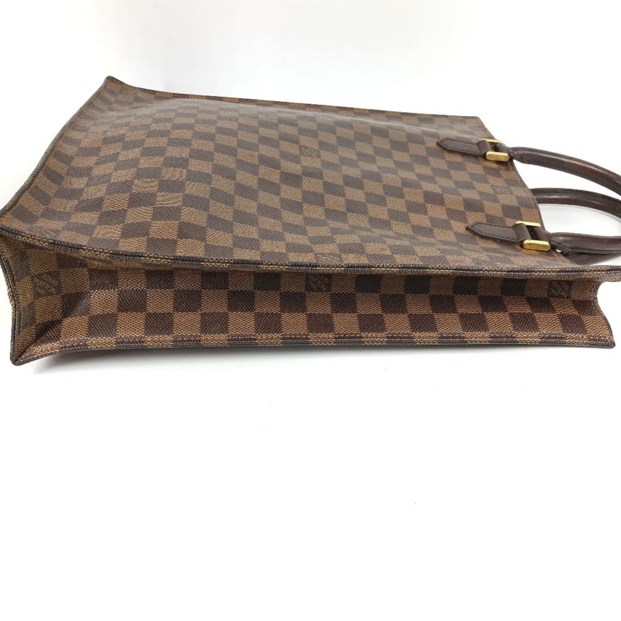 Louis Vuitton Brown Damier Canvas Ebene Damier Canvas Handbag Tote Bag (Pre-Owned)