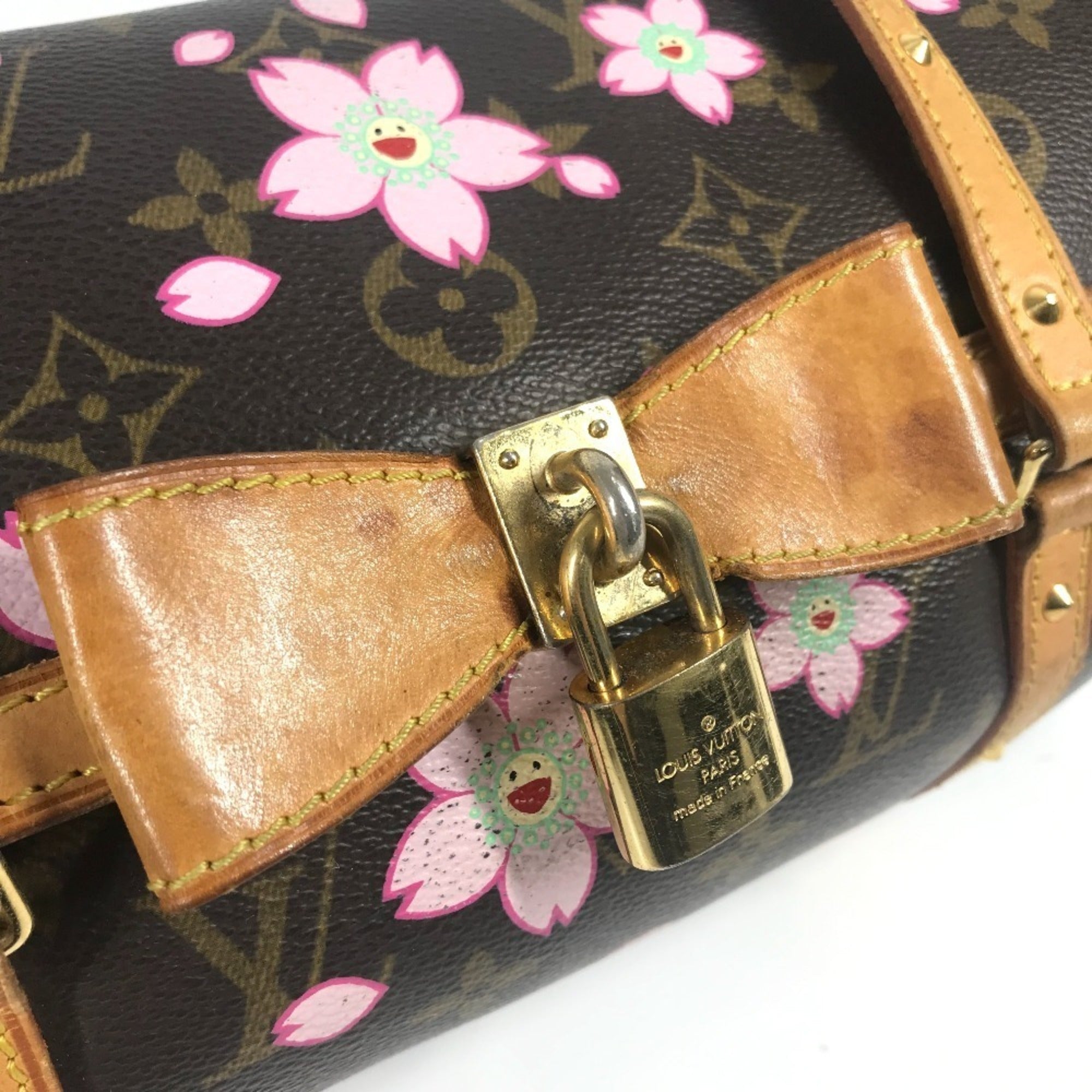 Louis Vuitton Brown Monogram Pink Monogram Handbag Shoulder Bag Tote Bag (Pre-Owned)
