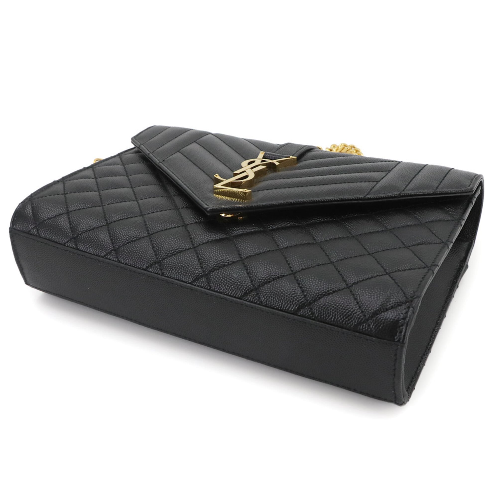 Saint Laurent Black Leather Handbag Shoulder Bag (Pre-Owned)