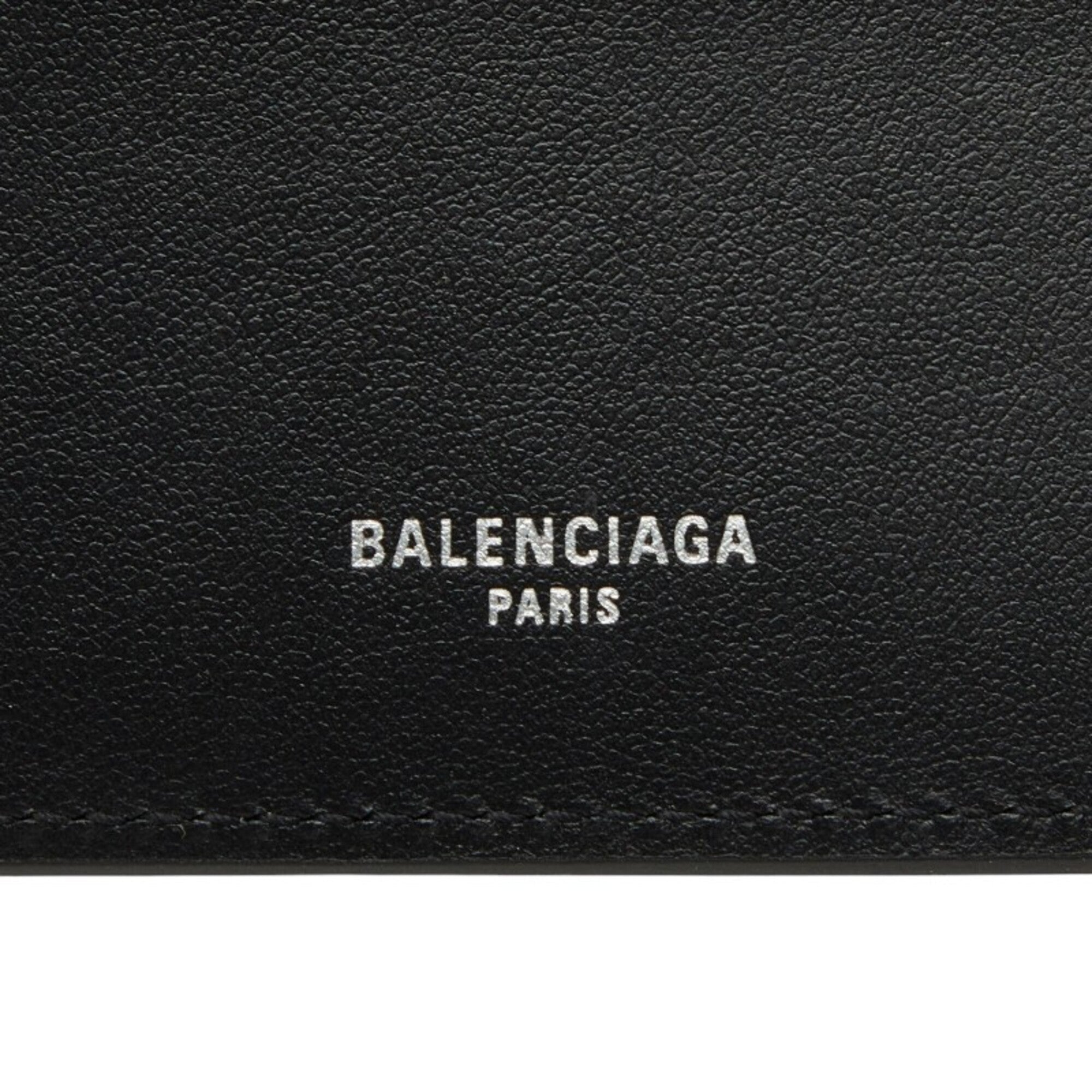 Balenciaga Black Leather Long Wallet (Bi-Fold) (Pre-Owned)