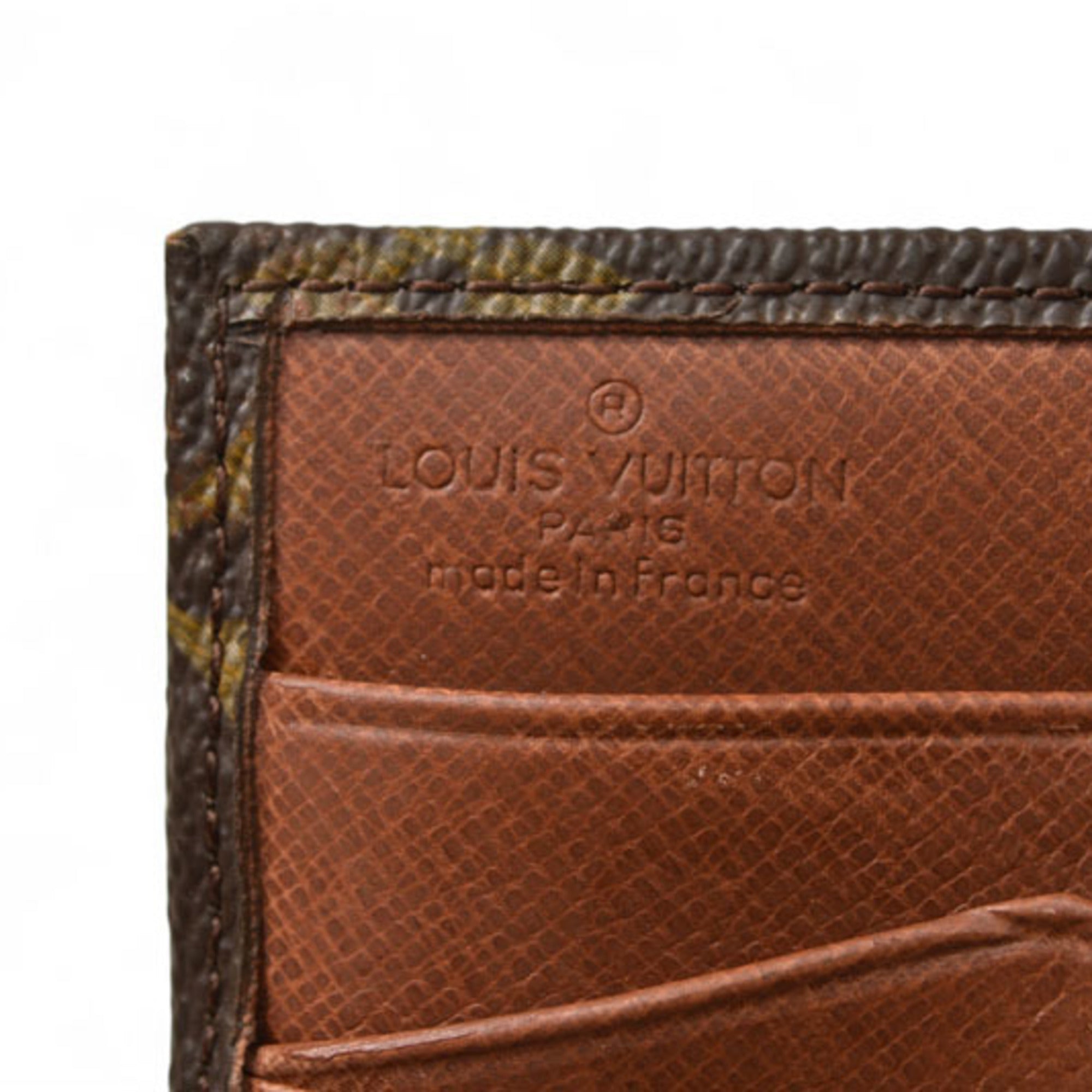Louis Vuitton Brown Coated Canvas Wallet (Bi-Fold) (Pre-Owned)