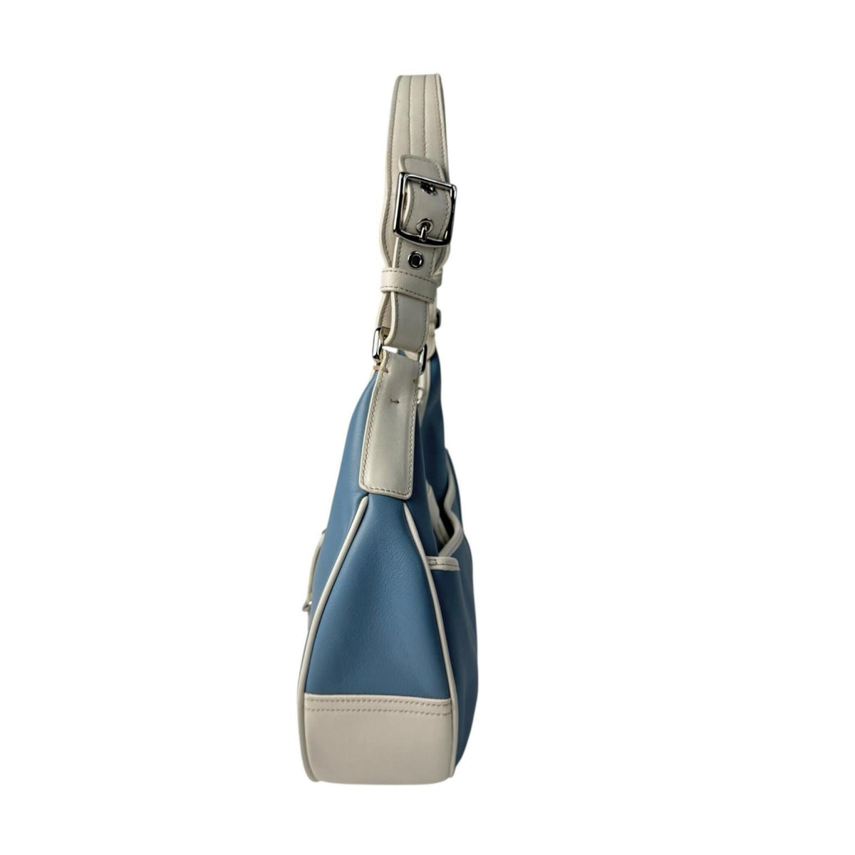 Coach Light Blue Leather Shoulder Bag (Pre-Owned)