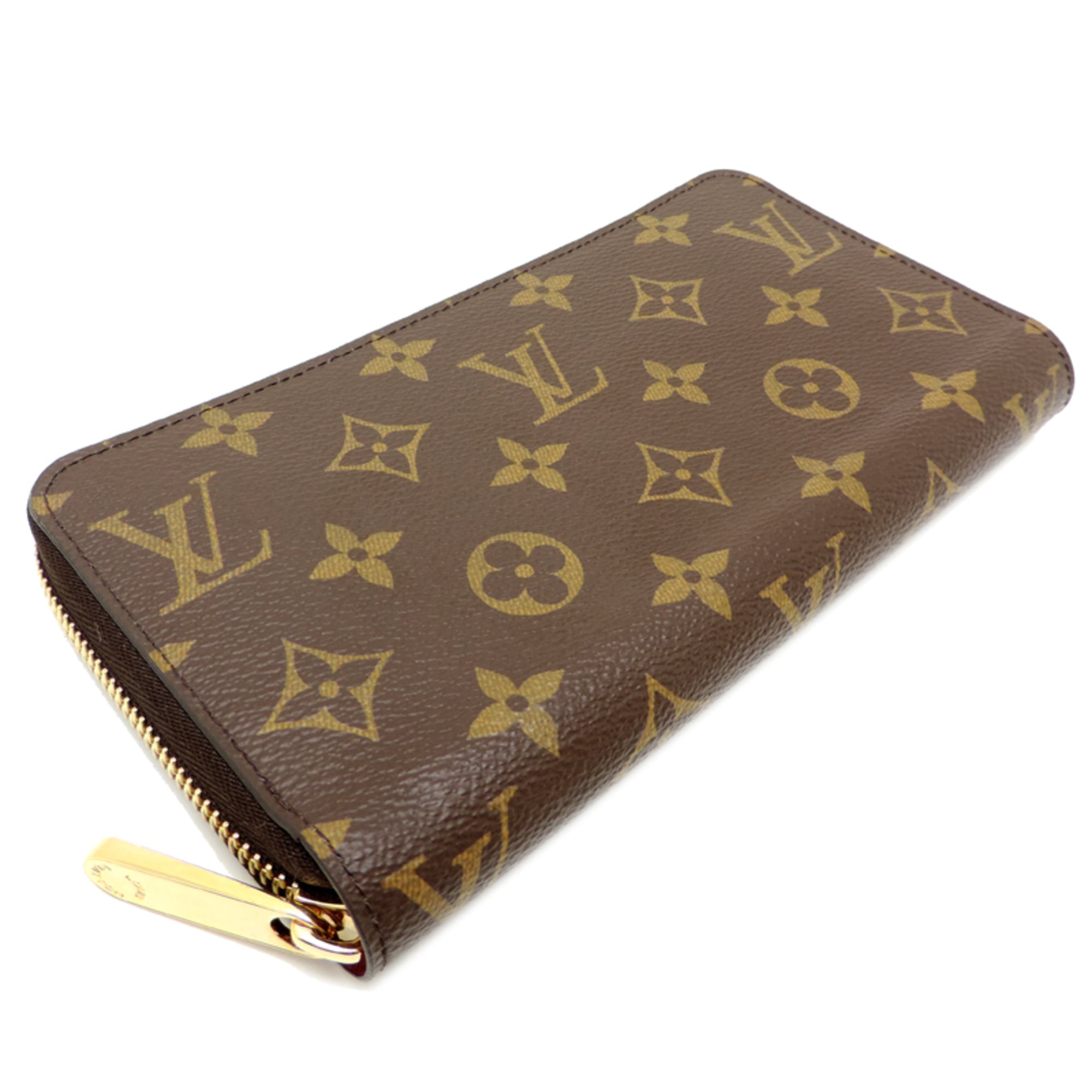 Louis Vuitton Brown Fuchsia Monogram Pink Monogram Long Wallet (Bi-Fold) (Pre-Owned)