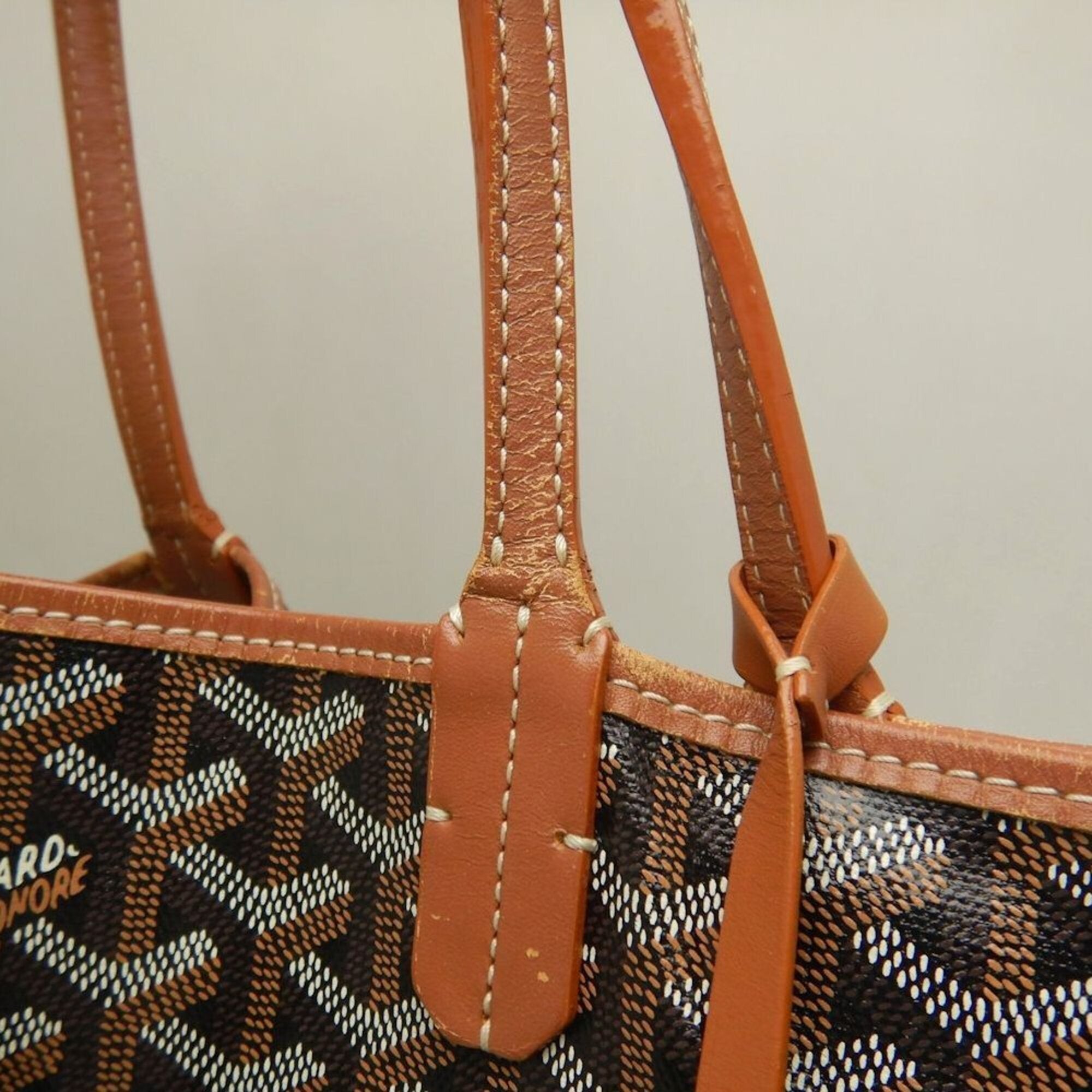 Goyard Saint Louis Black Coated Canvas Tote Bag (Pre-Owned)
